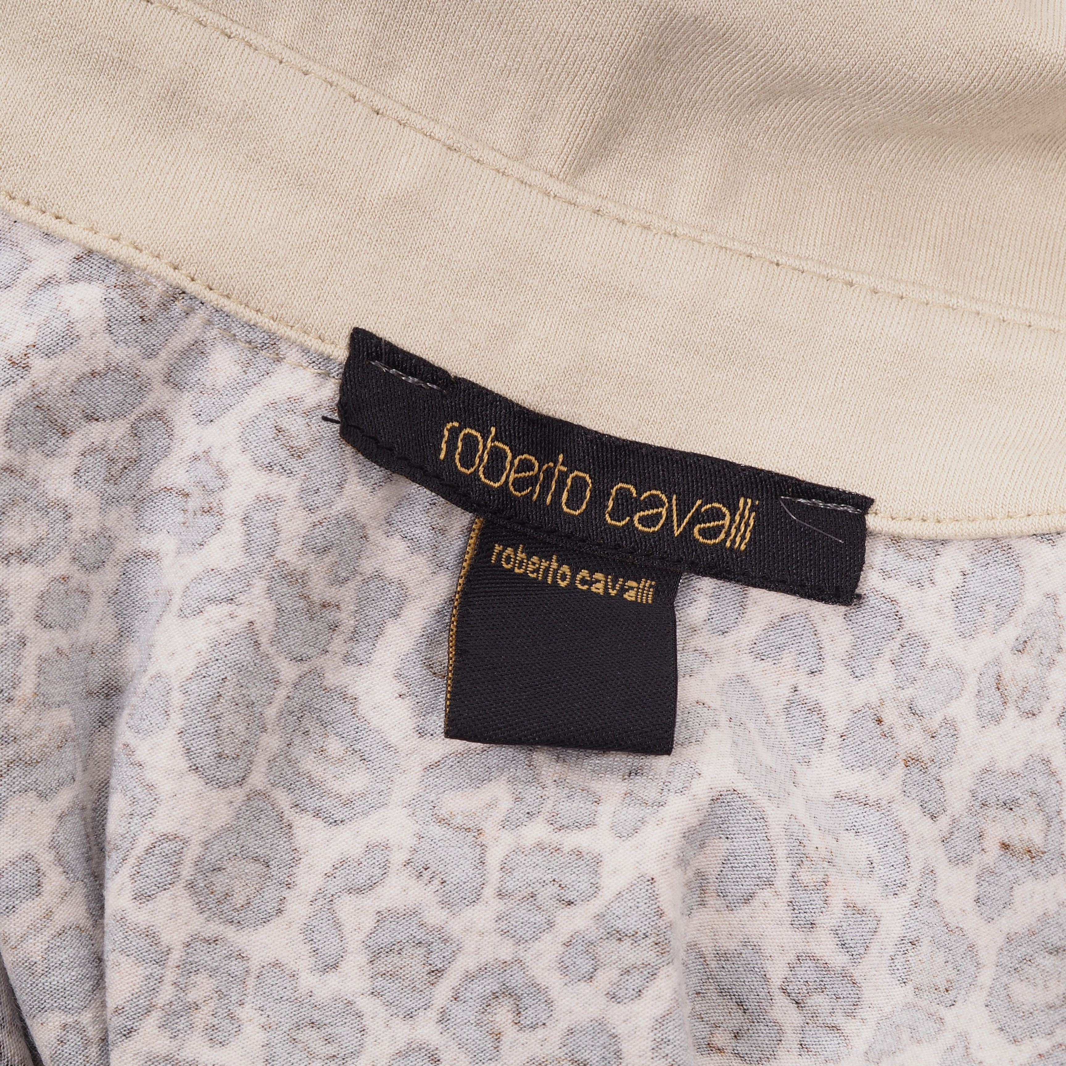 Roberto Cavalli Roberto Cavalli Vintage Animal Print Half Sleeve Top Blouse Size XS / US 0-2 / IT 36-38 - 5 Thumbnail