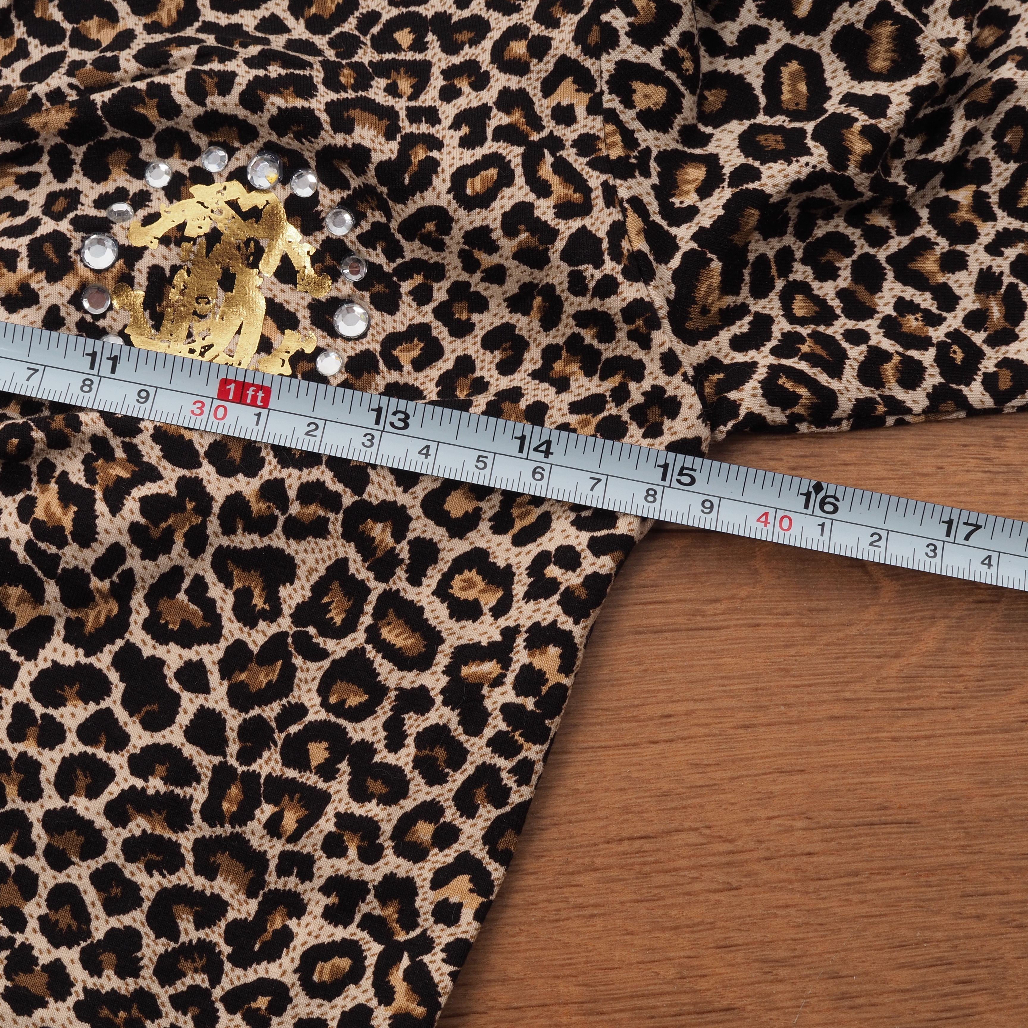 Roberto Cavalli Roberto Cavalli Vintage Animal Print Half Sleeve Top Blouse Size XS / US 0-2 / IT 36-38 - 8 Thumbnail
