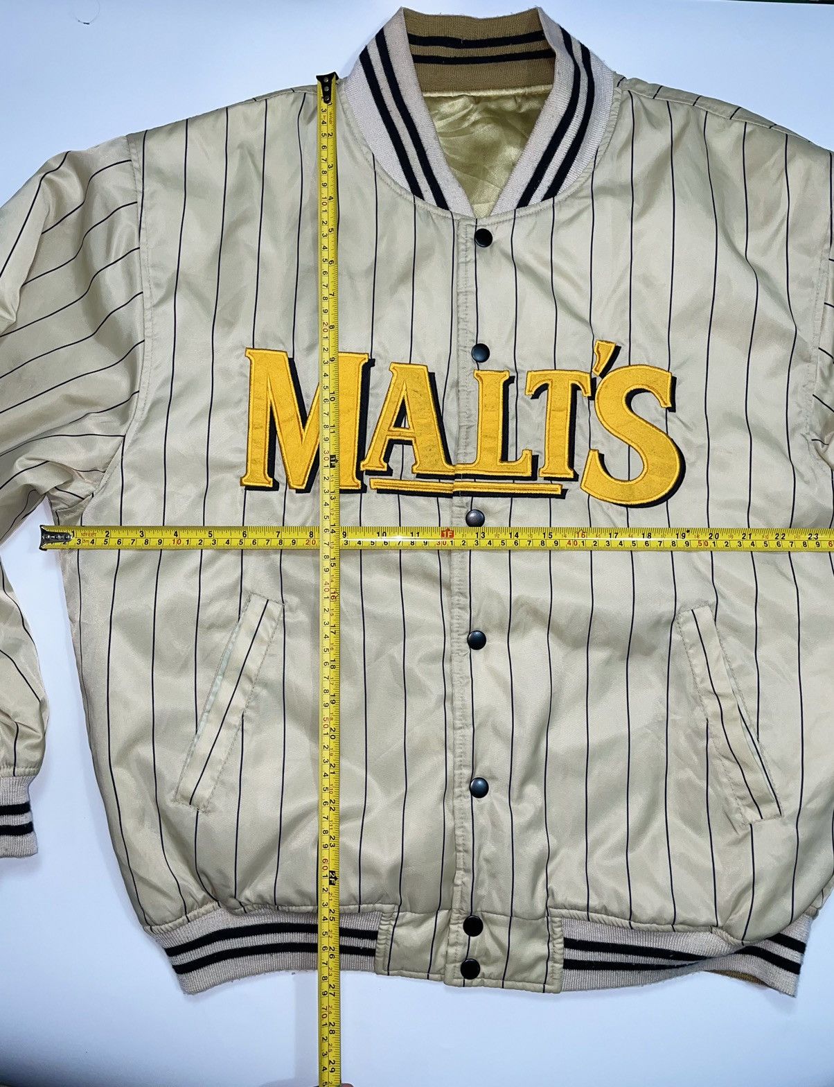 Japanese Brand × Vintage Vintage 90s Japan Suntory Malt’s Beer Reverse Jacket Satin Size US L / EU 52-54 / 3 - 6 Thumbnail