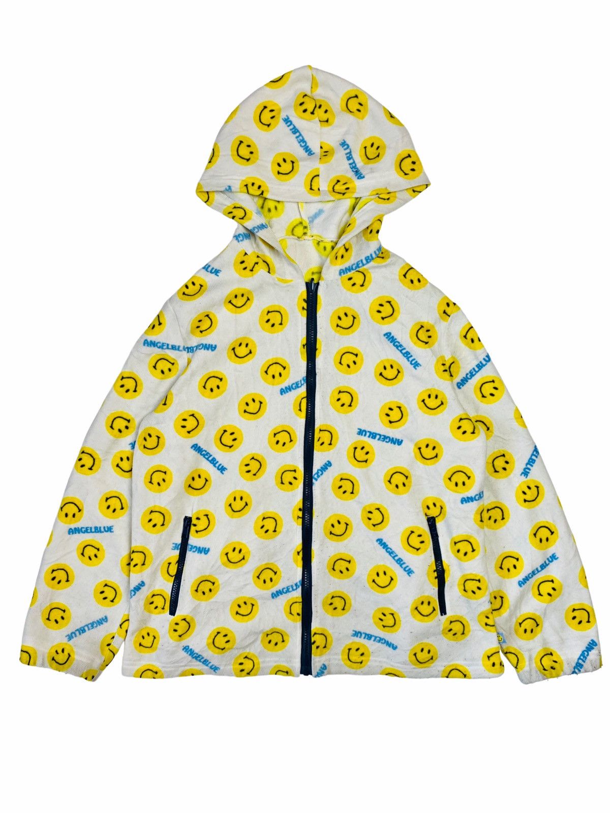 Hysteric Glamour × Japanese Brand 1990s Angel Blue - Double Jacket Smiley Liner Sherpa Size US L / EU 52-54 / 3 - 2 Thumbnail