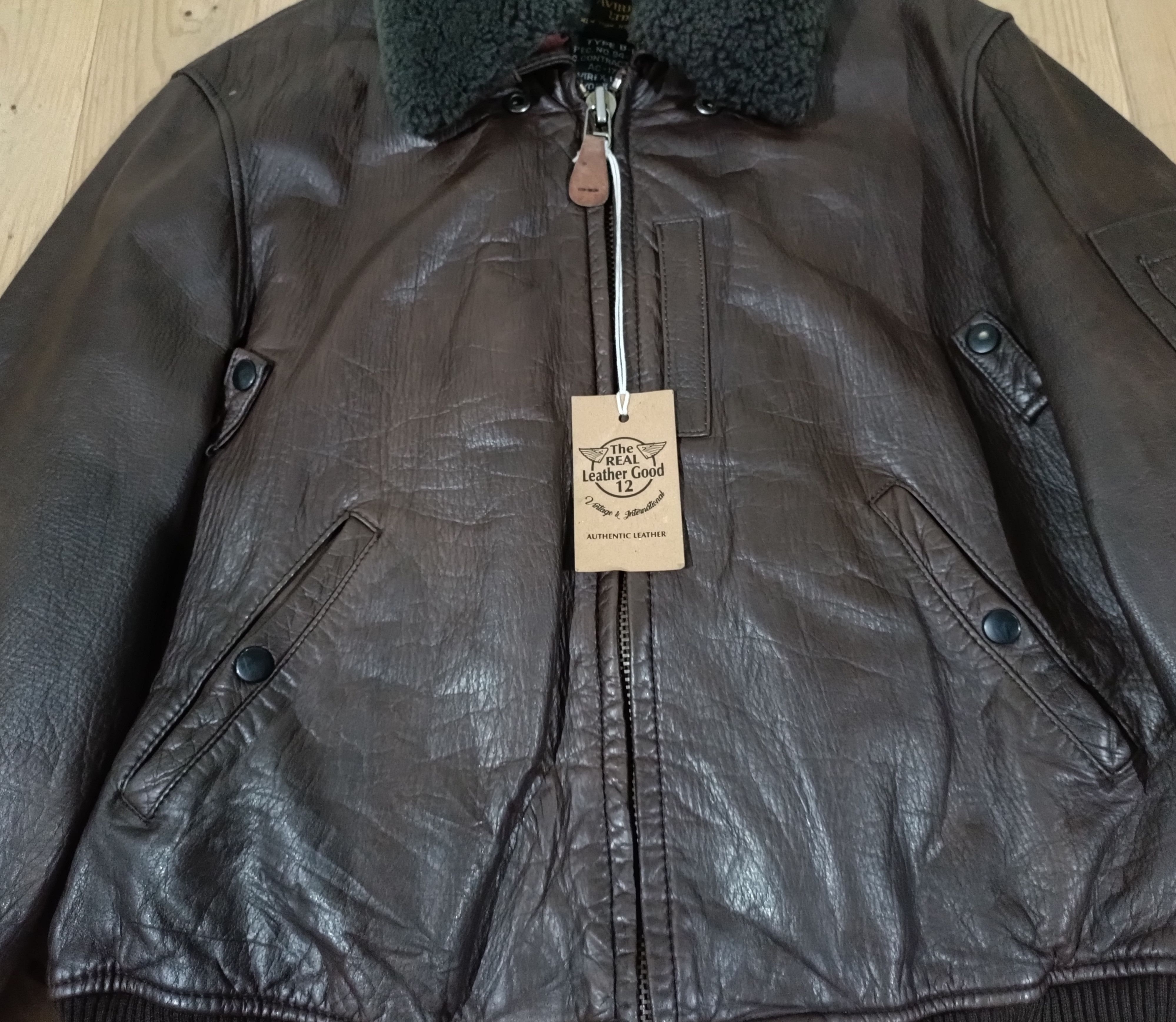 Avirex × Leather Jacket × Us Issue AVIREX LIMITED AUTHENTIC