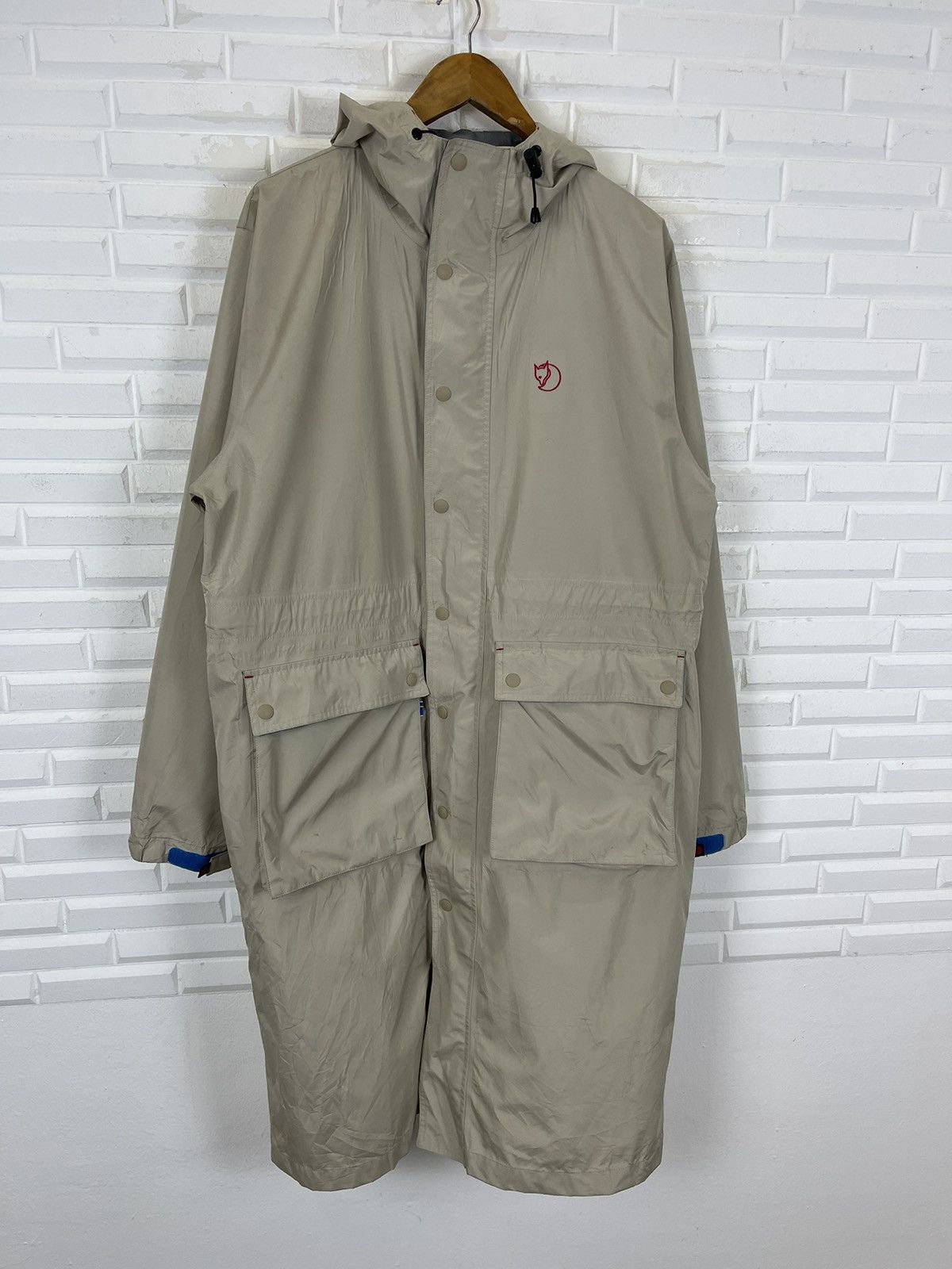 Fjallraven × Vintage FJALL RAVEN LONG WINDBREAKER HOODIE JACKET Size US L / EU 52-54 / 3 - 8 Thumbnail