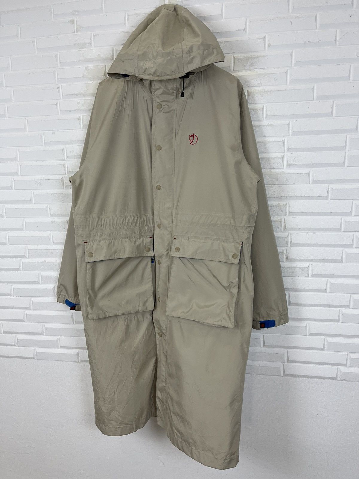 Fjallraven × Vintage FJALL RAVEN LONG WINDBREAKER HOODIE JACKET Size US L / EU 52-54 / 3 - 3 Thumbnail