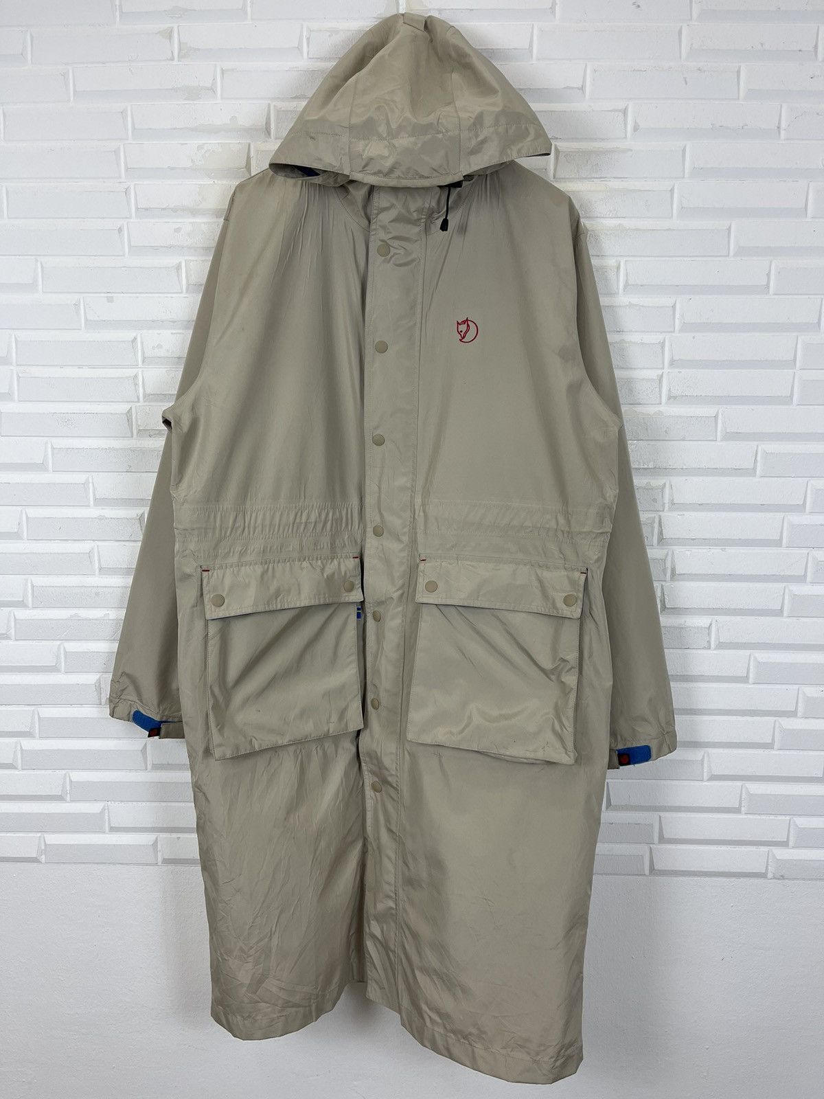 Fjallraven × Vintage FJALL RAVEN LONG WINDBREAKER HOODIE JACKET Size US L / EU 52-54 / 3 - 2 Thumbnail
