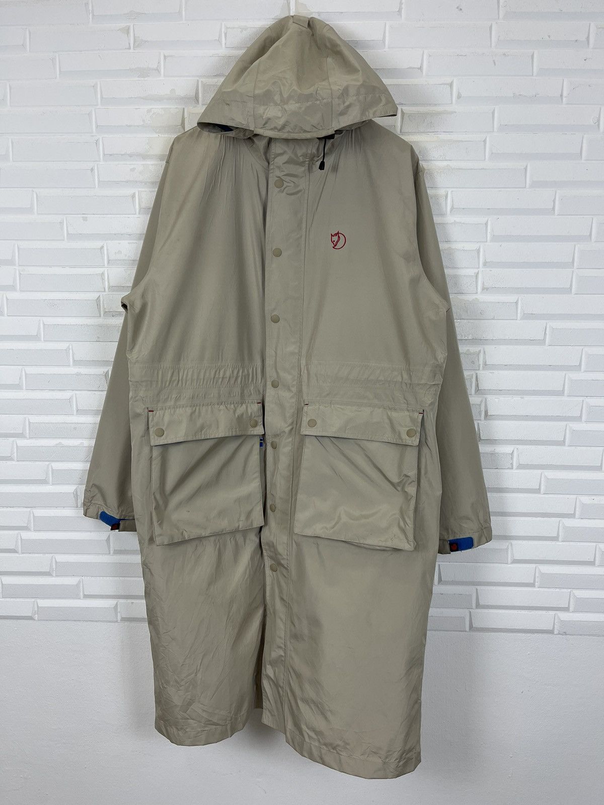 Fjallraven × Vintage FJALL RAVEN LONG WINDBREAKER HOODIE JACKET Size US L / EU 52-54 / 3 - 1 Thumbnail