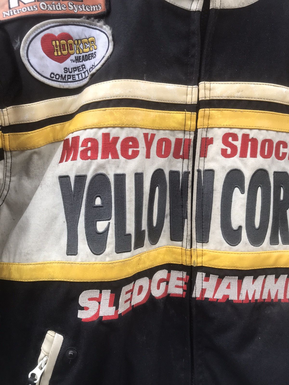 Sports Specialties × YELLOW CORN 🔥Rare🔥Vtg Yellow Corn Sledge Hammer Moto Jacket Size US L / EU 52-54 / 3 - 13 Thumbnail
