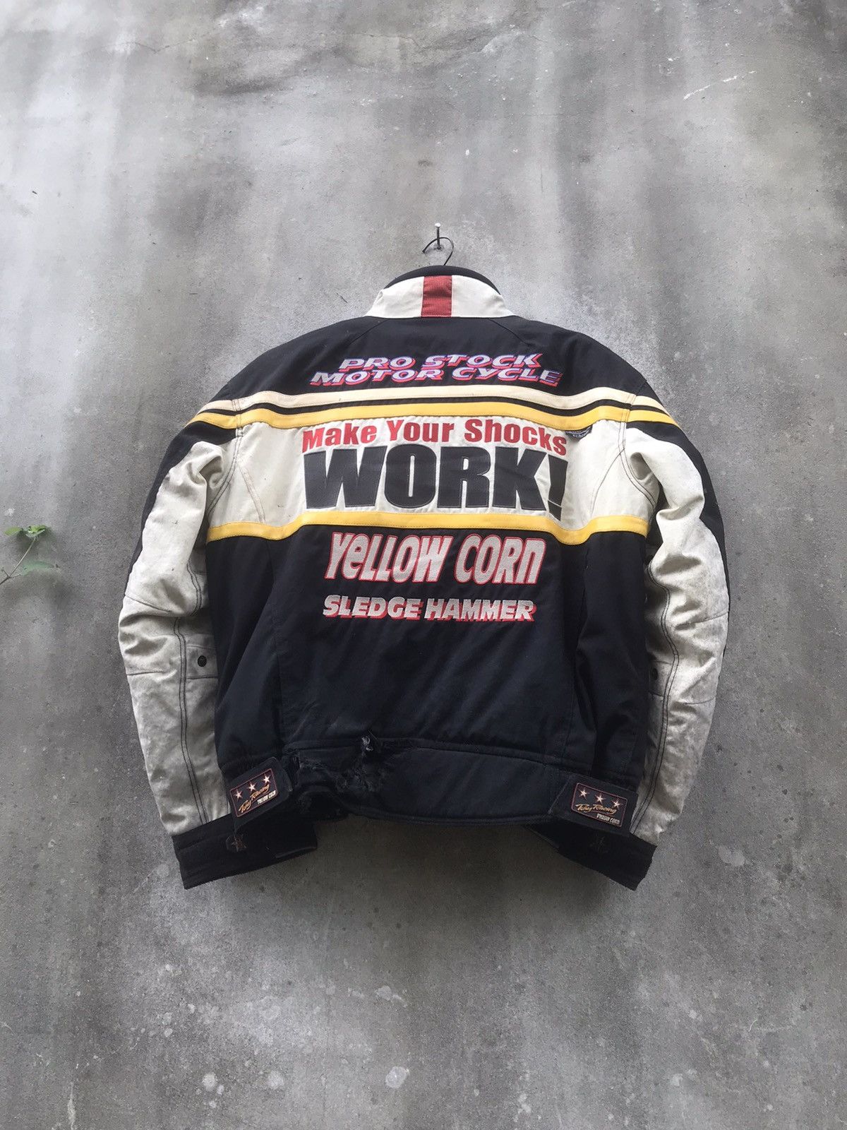 Sports Specialties × YELLOW CORN 🔥Rare🔥Vtg Yellow Corn Sledge Hammer Moto Jacket Size US L / EU 52-54 / 3 - 15 Thumbnail