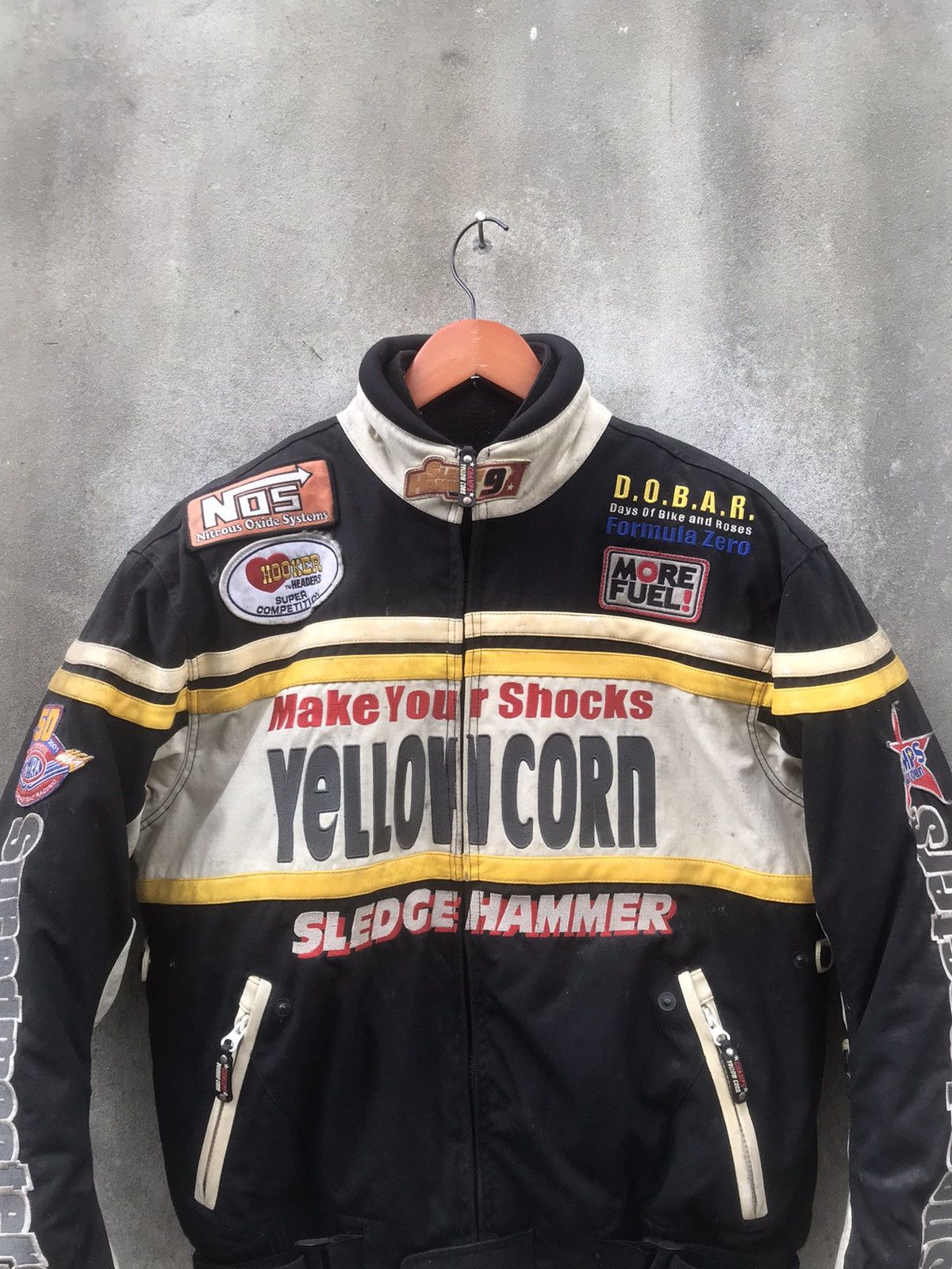 Sports Specialties × YELLOW CORN 🔥Rare🔥Vtg Yellow Corn Sledge Hammer Moto Jacket Size US L / EU 52-54 / 3 - 4 Thumbnail