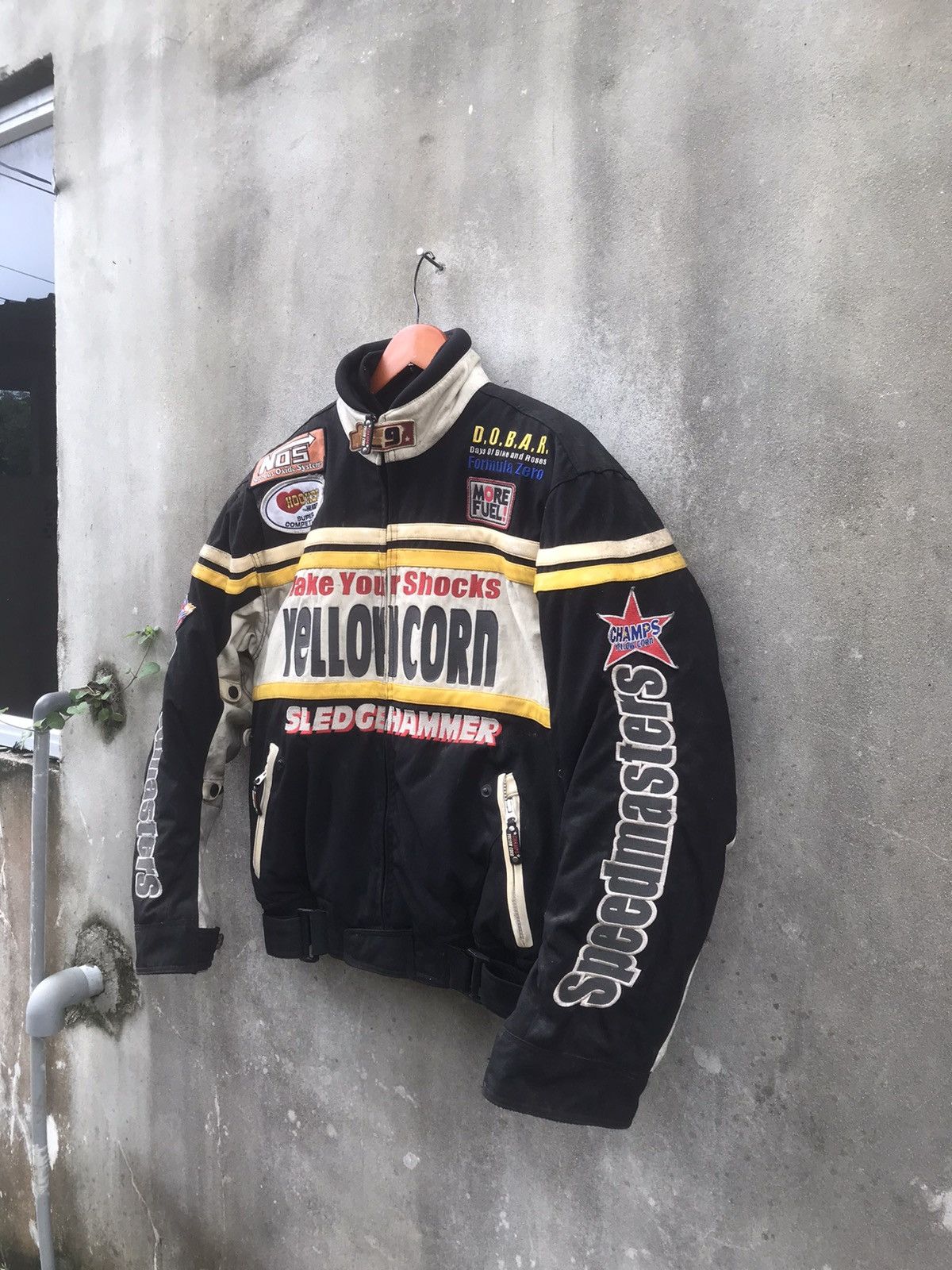 Sports Specialties × YELLOW CORN 🔥Rare🔥Vtg Yellow Corn Sledge Hammer Moto Jacket Size US L / EU 52-54 / 3 - 5 Thumbnail