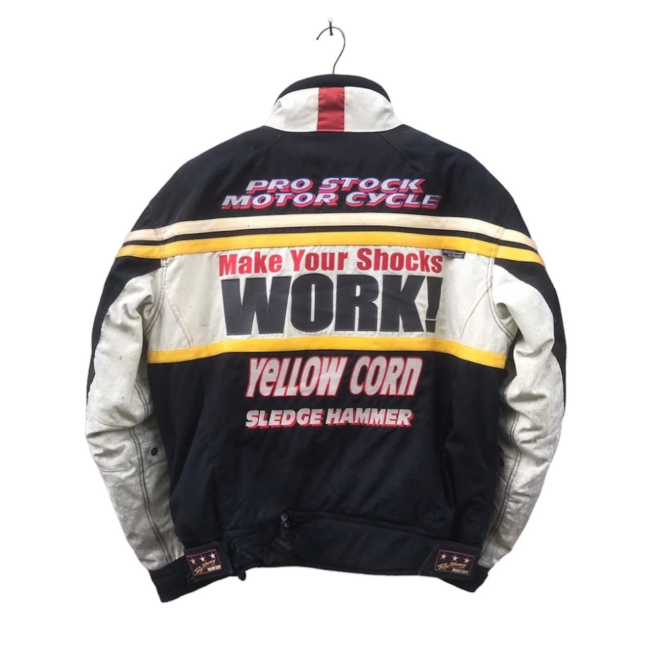 Sports Specialties × YELLOW CORN 🔥Rare🔥Vtg Yellow Corn Sledge Hammer Moto Jacket Size US L / EU 52-54 / 3 - 2 Thumbnail