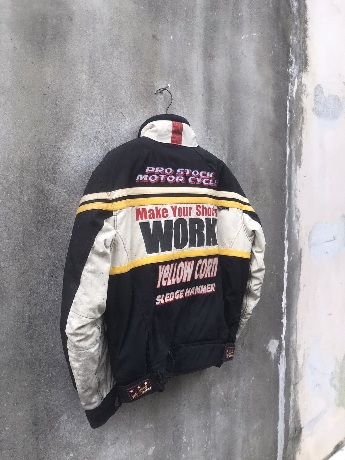 Sports Specialties × YELLOW CORN 🔥Rare🔥Vtg Yellow Corn Sledge Hammer Moto Jacket Size US L / EU 52-54 / 3 - 17 Thumbnail