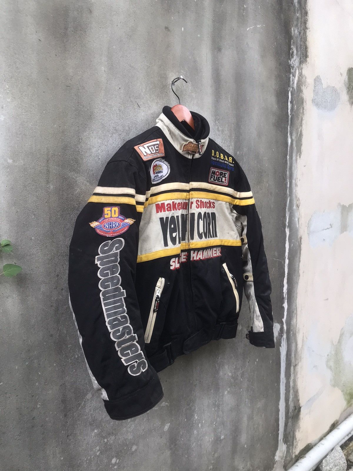 Sports Specialties × YELLOW CORN 🔥Rare🔥Vtg Yellow Corn Sledge Hammer Moto Jacket Size US L / EU 52-54 / 3 - 6 Thumbnail