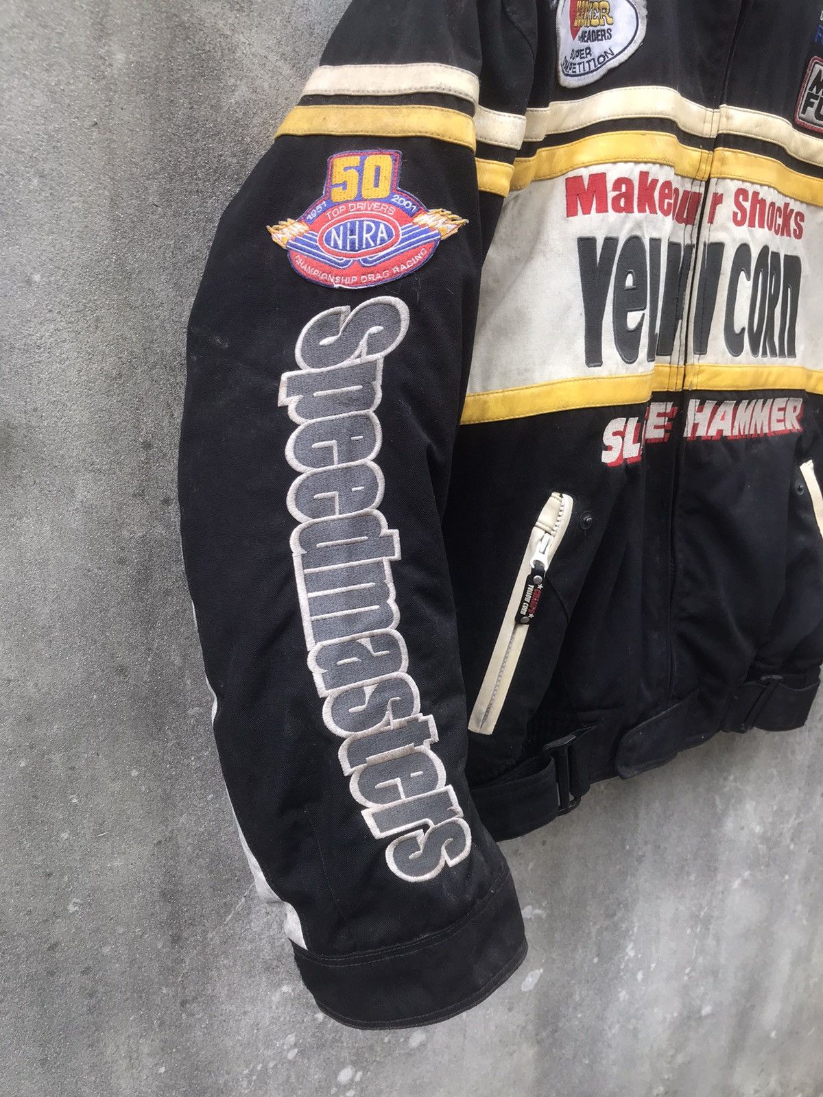 Sports Specialties × YELLOW CORN 🔥Rare🔥Vtg Yellow Corn Sledge Hammer Moto Jacket Size US L / EU 52-54 / 3 - 7 Thumbnail