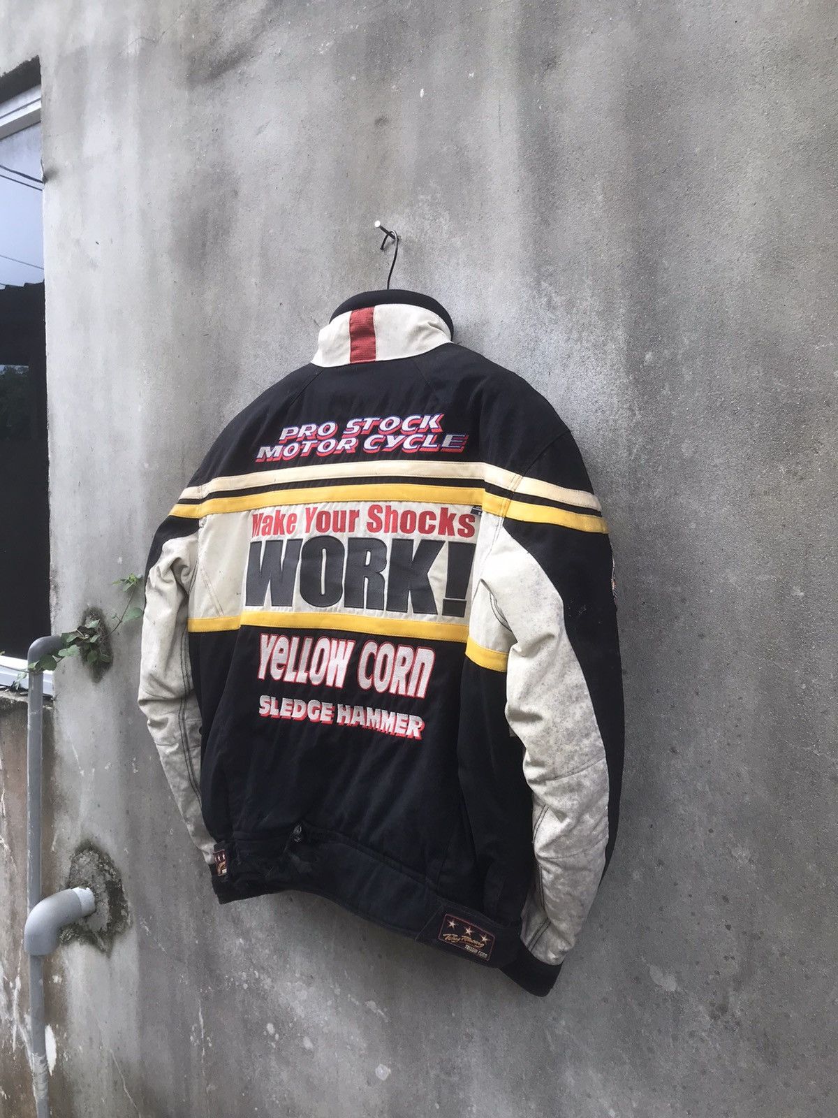 Sports Specialties × YELLOW CORN 🔥Rare🔥Vtg Yellow Corn Sledge Hammer Moto Jacket Size US L / EU 52-54 / 3 - 16 Thumbnail