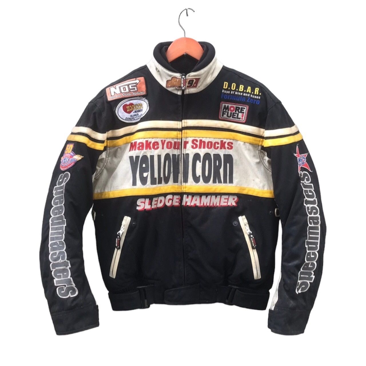 Sports Specialties × YELLOW CORN 🔥Rare🔥Vtg Yellow Corn Sledge Hammer Moto Jacket Size US L / EU 52-54 / 3 - 1 Thumbnail