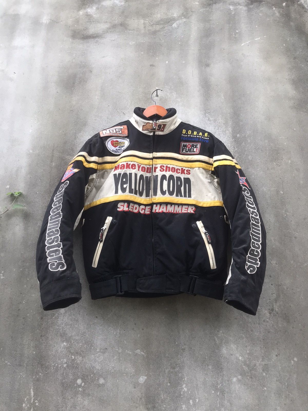 Sports Specialties × YELLOW CORN 🔥Rare🔥Vtg Yellow Corn Sledge Hammer Moto Jacket Size US L / EU 52-54 / 3 - 3 Thumbnail