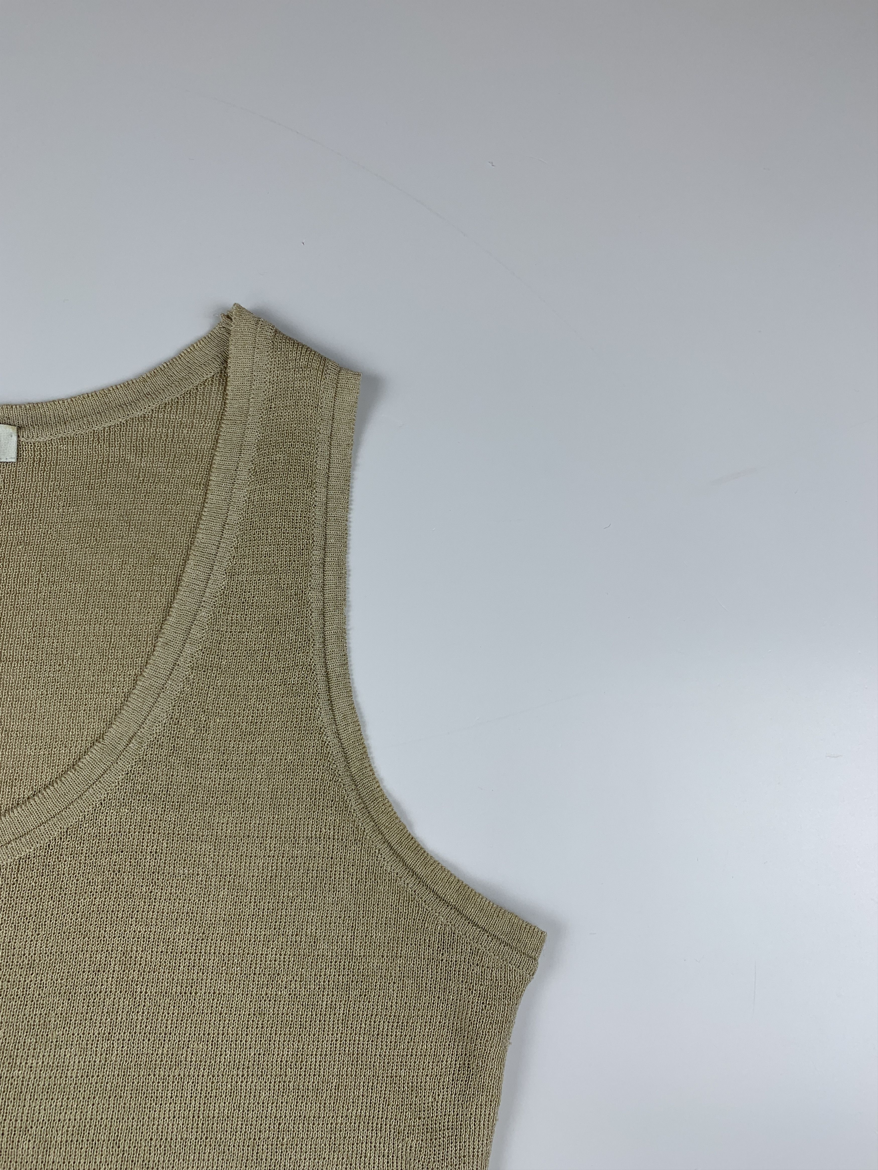 Designer × Marina Rinaldi Wmn's Marina Rinaldi Linen Sleevless Top Blouse Size M / US 6-8 / IT 42-44 - 5 Thumbnail
