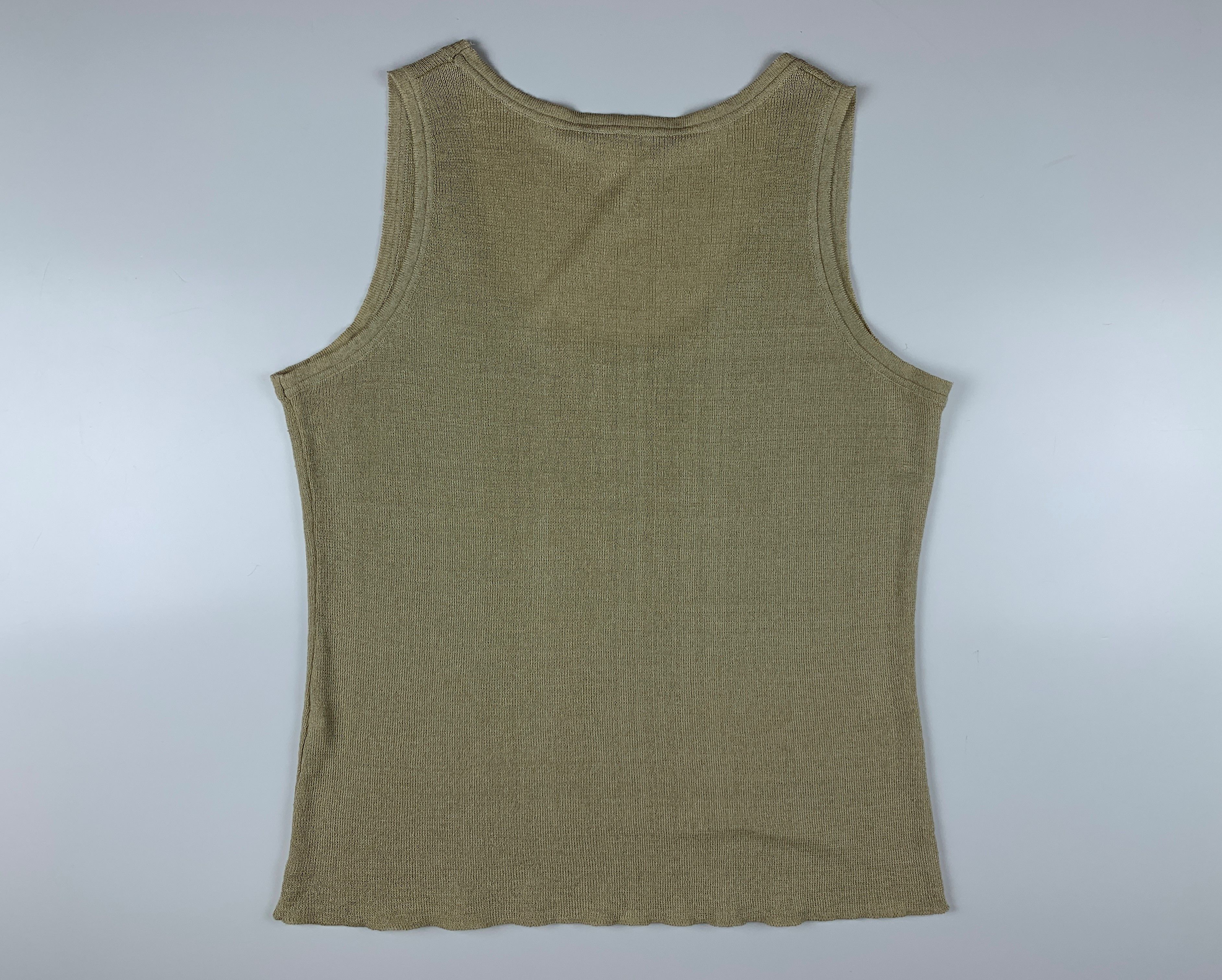 Designer × Marina Rinaldi Wmn's Marina Rinaldi Linen Sleevless Top Blouse Size M / US 6-8 / IT 42-44 - 7 Thumbnail