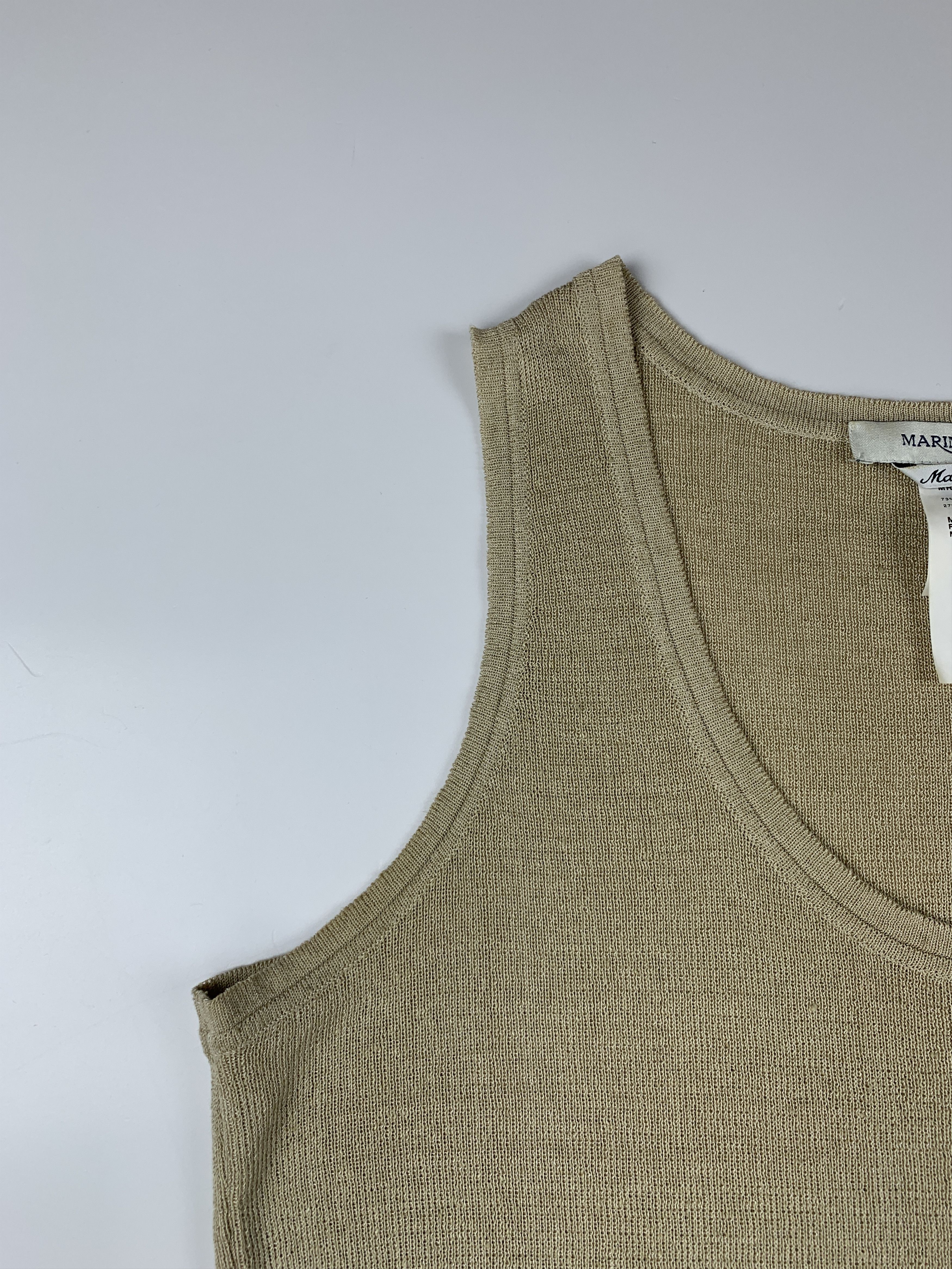 Designer × Marina Rinaldi Wmn's Marina Rinaldi Linen Sleevless Top Blouse Size M / US 6-8 / IT 42-44 - 6 Thumbnail