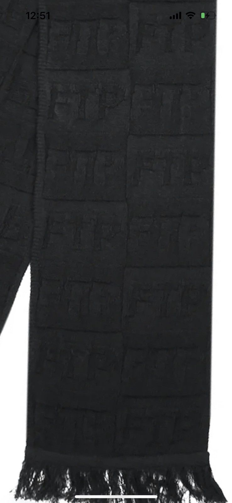Fuck The Population FTP Repeat Scarf Size ONE SIZE - 2 Thumbnail