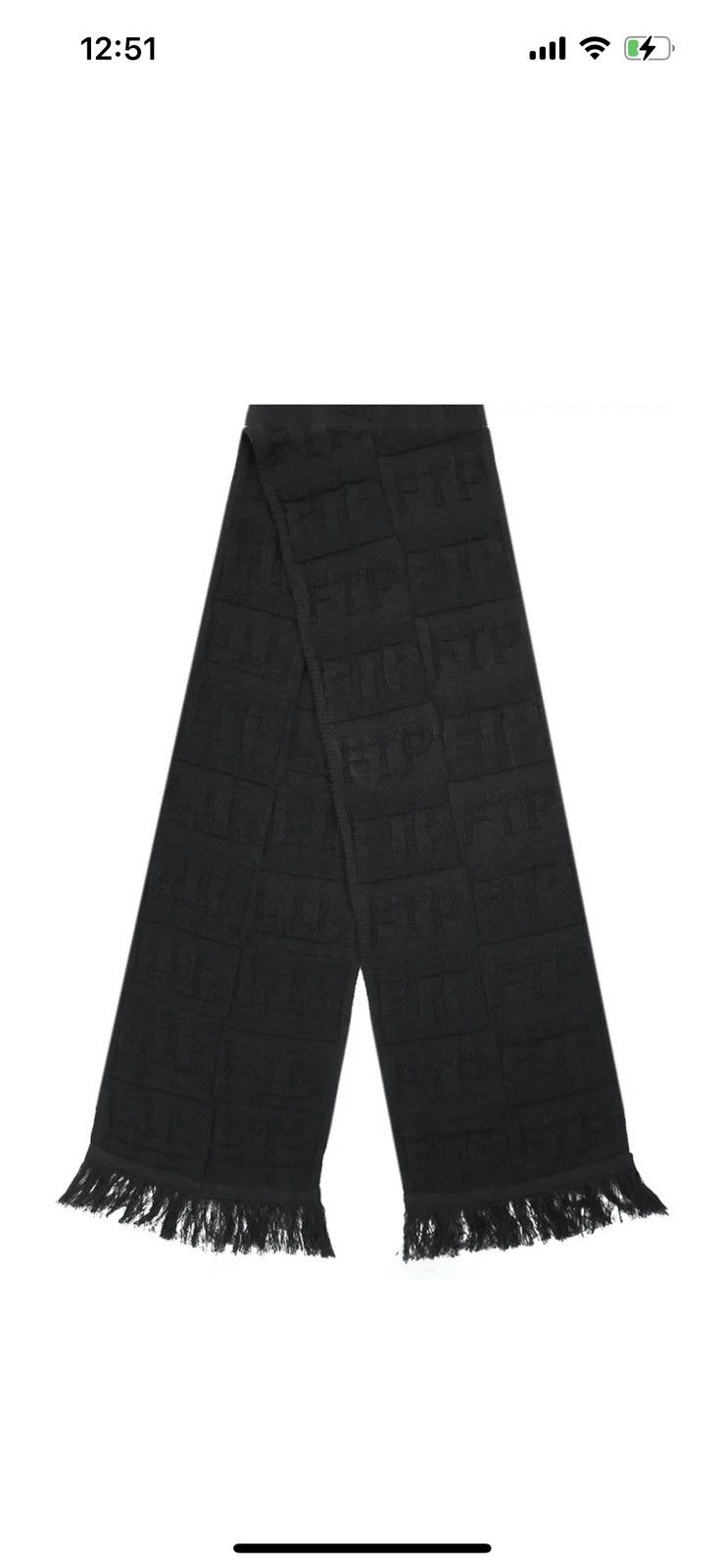 Fuck The Population FTP Repeat Scarf Size ONE SIZE - 1 Thumbnail