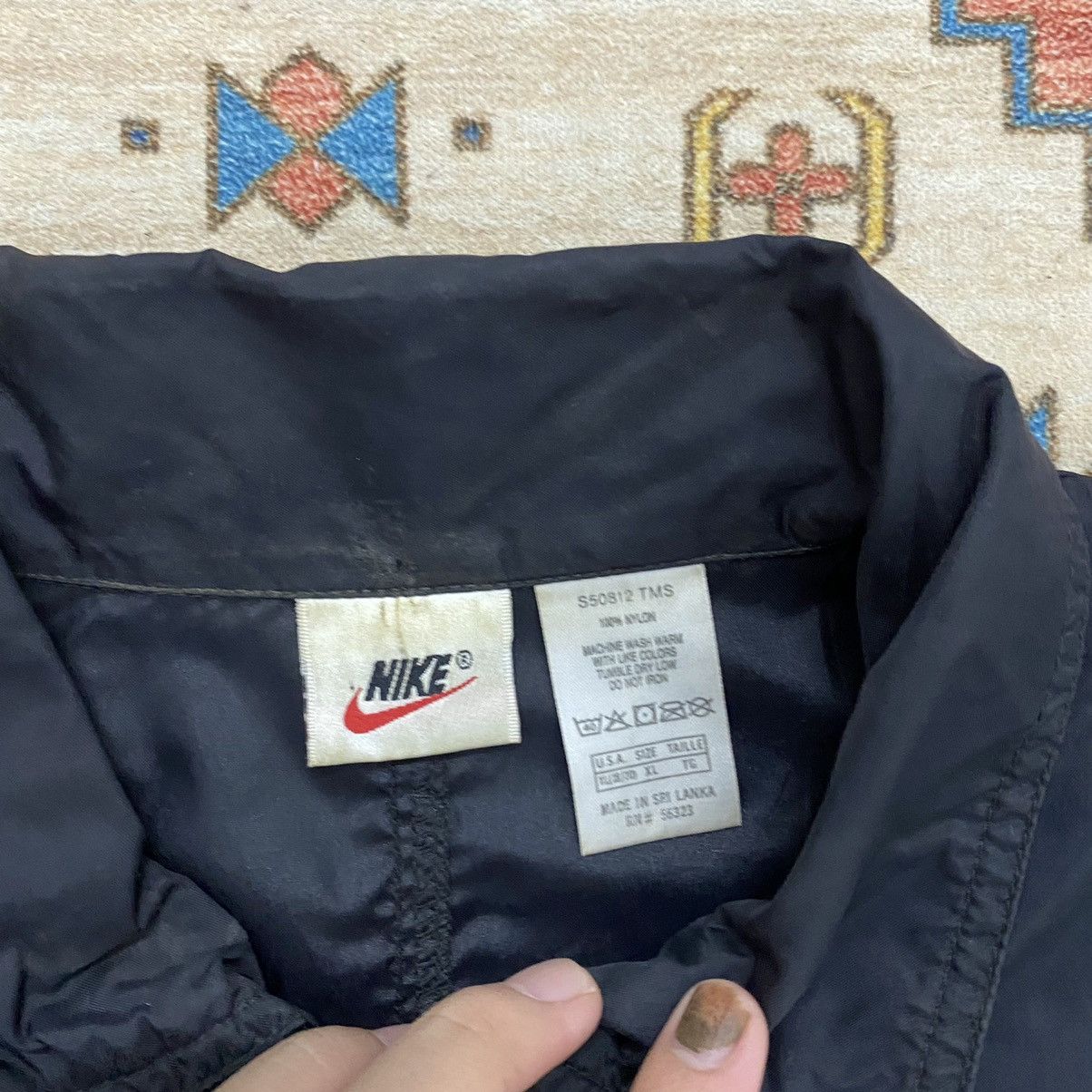 Nike × Vintage Vintage Nike Spellout Windbreaker Coach Jacket Size US XL / EU 56 / 4 - 3 Thumbnail