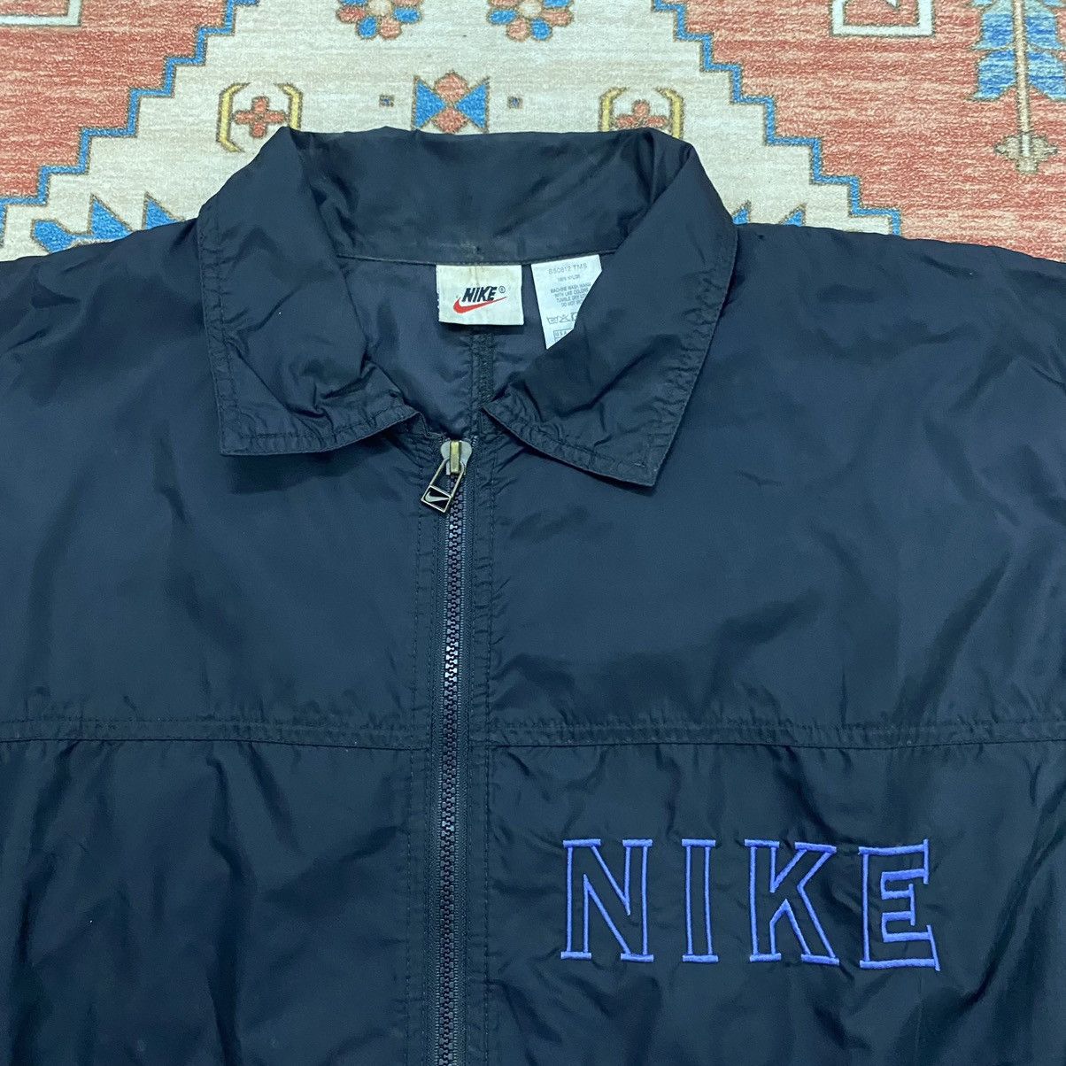 Nike × Vintage Vintage Nike Spellout Windbreaker Coach Jacket Size US XL / EU 56 / 4 - 2 Thumbnail