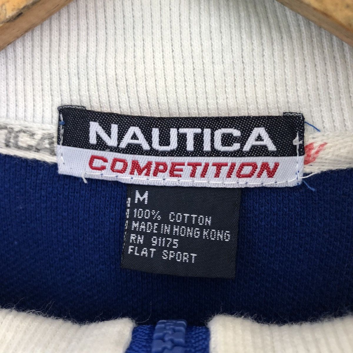 Nautica × Vintage Vintage Nautica Competition Long Sleeve Shirt Size US L / EU 52-54 / 3 - 4 Thumbnail