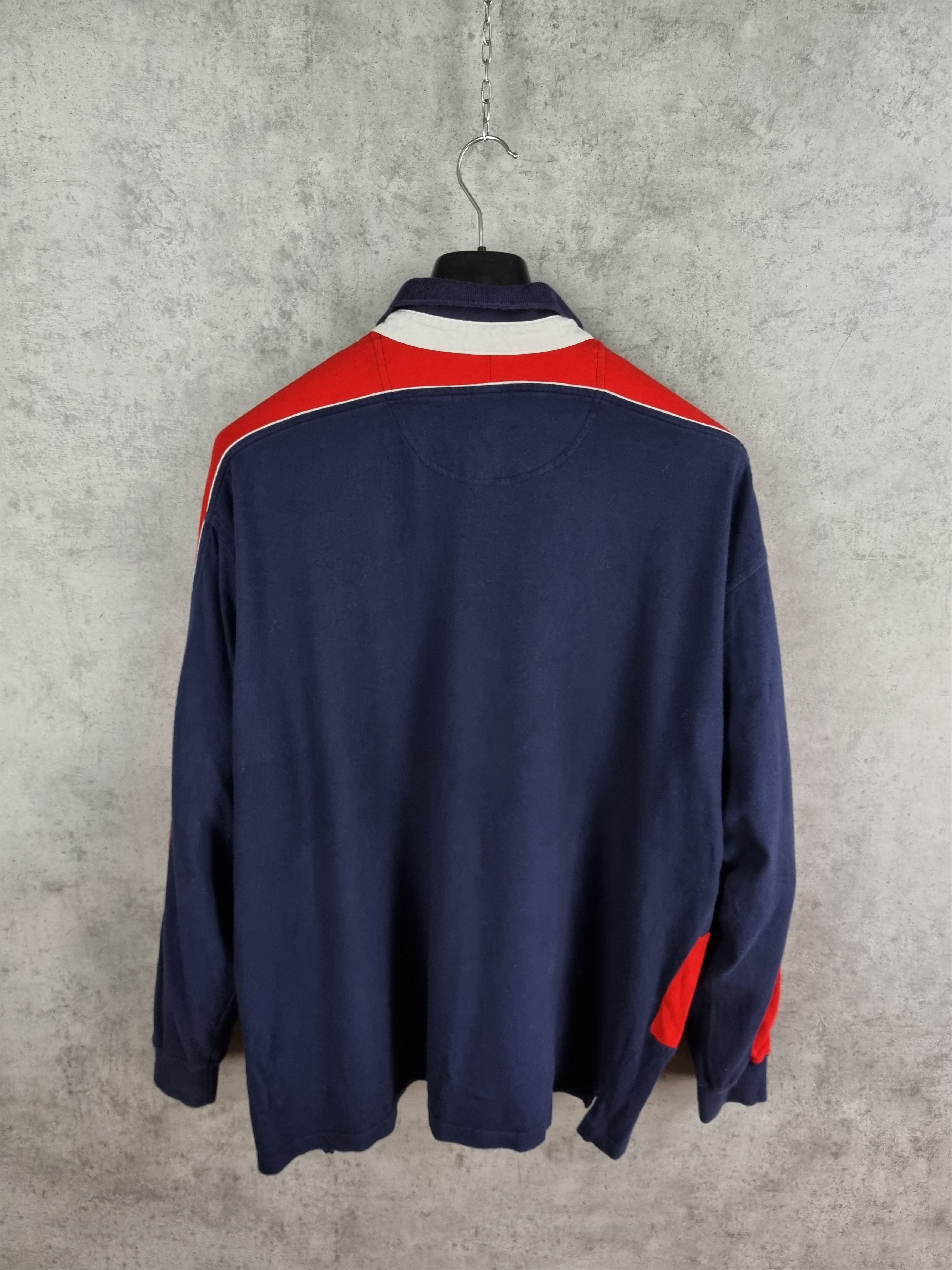 Lacoste × Rap Tees × Vintage 90s Rare Lacoste Rugby stripes collared Sweater Size US XXL / EU 58 / 5 - 7 Thumbnail