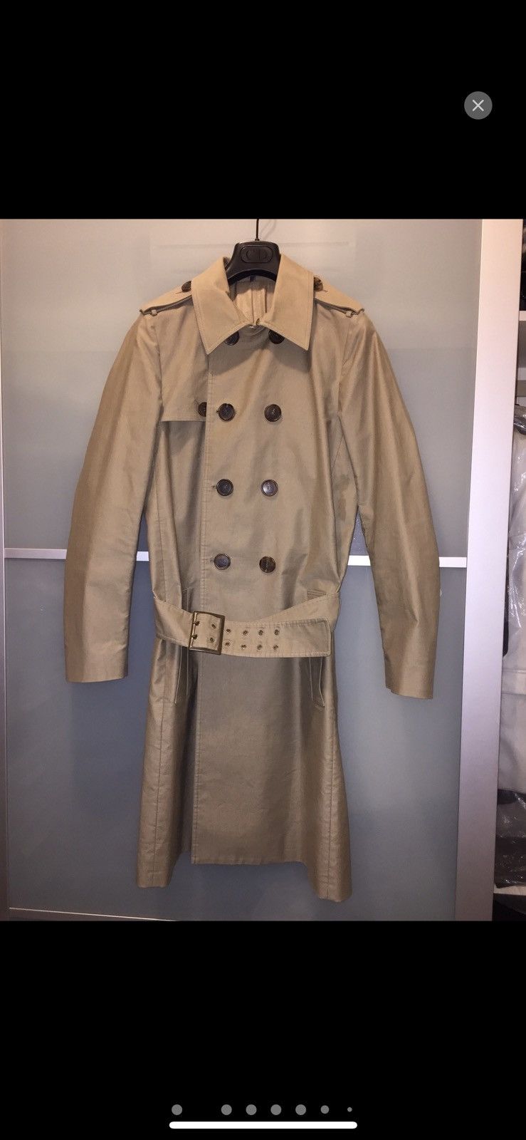 Dior Dior homme AW07 Khaki trench coat sz44 Size US S / EU 44-46 / 1 - 2 Thumbnail