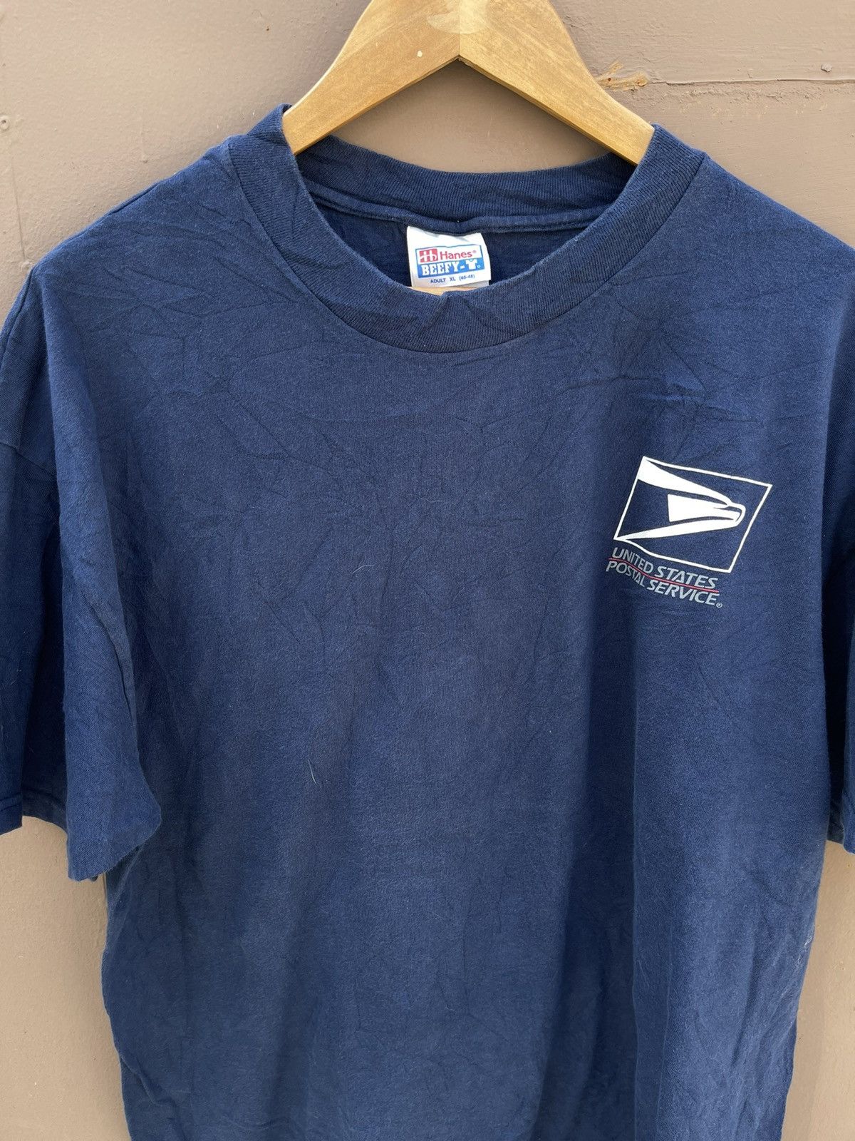 Vintage US Postage 24 cents T Shirt Hanes Made USA Size Xtra Large XL hot Mail Shipping Receiving Supply Post Office Delivery Rare Stamp Collect