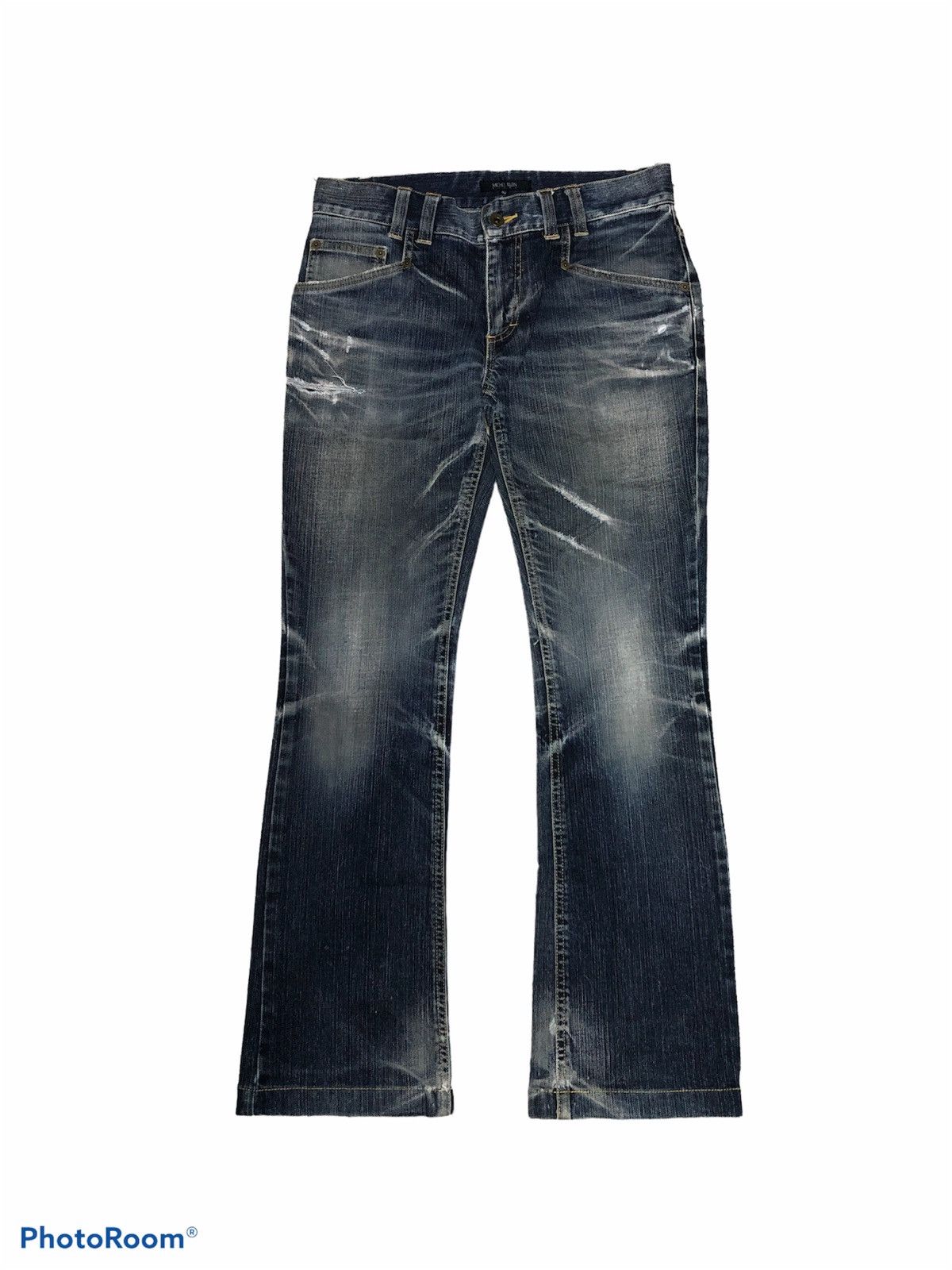 FLARE⚡️MICHEL KLEIN DISTRESSED DENIM