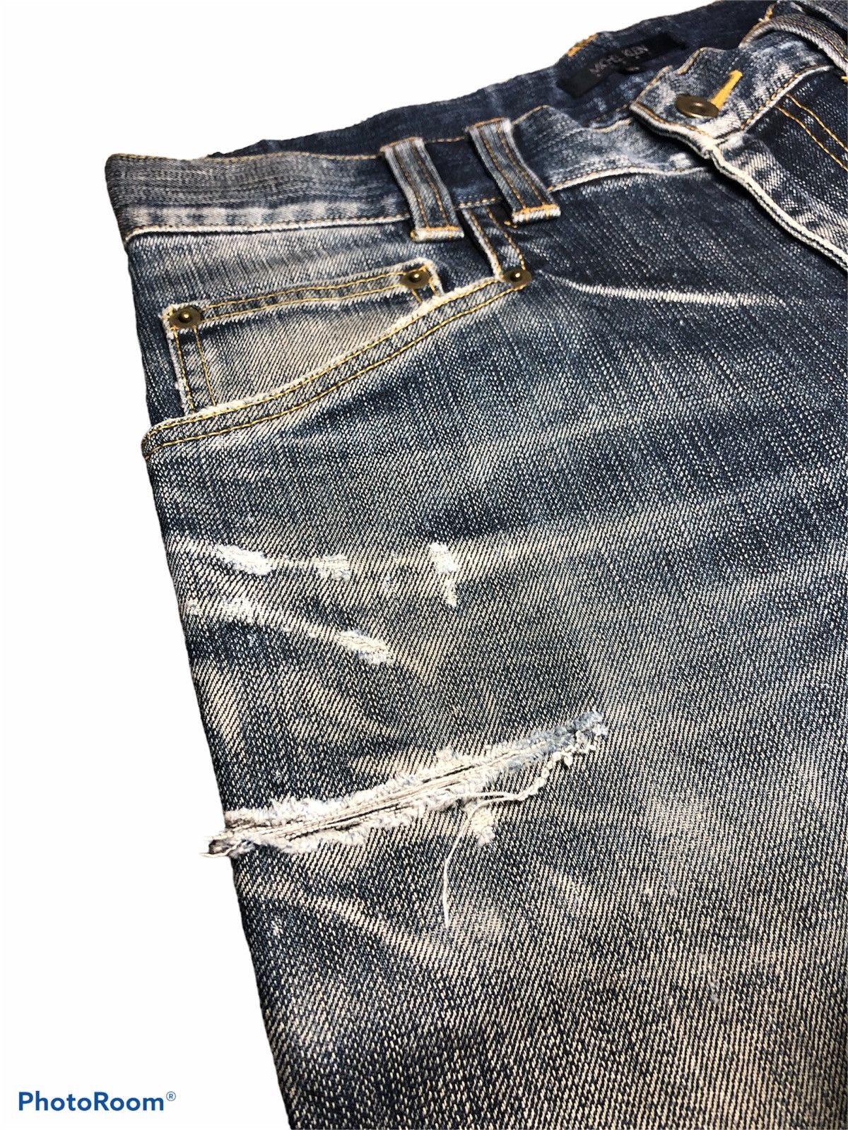 FLARE⚡️MICHEL KLEIN DISTRESSED DENIM