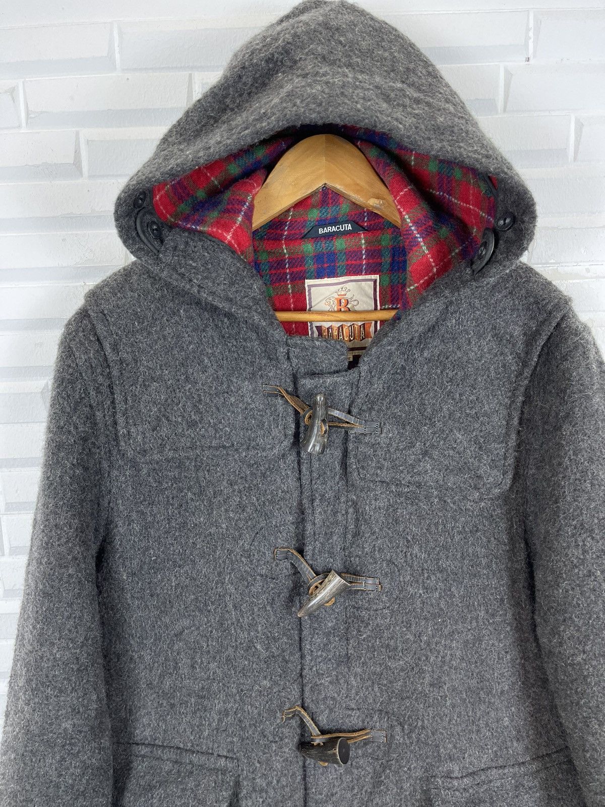 Baracuta ON SALE☀️THE DUFFLE BARACUTA COAT HERRINGBONE WOOL Size US M / EU 48-50 / 2 - 3 Thumbnail