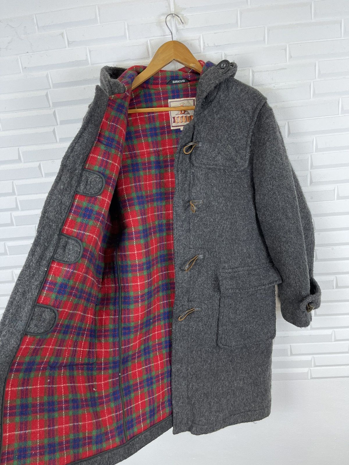 Baracuta ON SALE☀️THE DUFFLE BARACUTA COAT HERRINGBONE WOOL Size US M / EU 48-50 / 2 - 10 Thumbnail