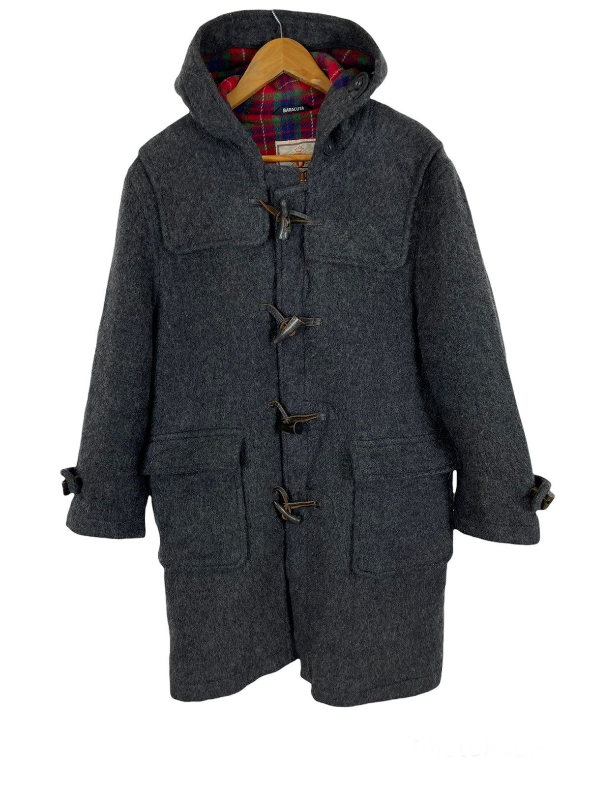 Baracuta ON SALE☀️THE DUFFLE BARACUTA COAT HERRINGBONE WOOL Size US M / EU 48-50 / 2 - 2 Thumbnail