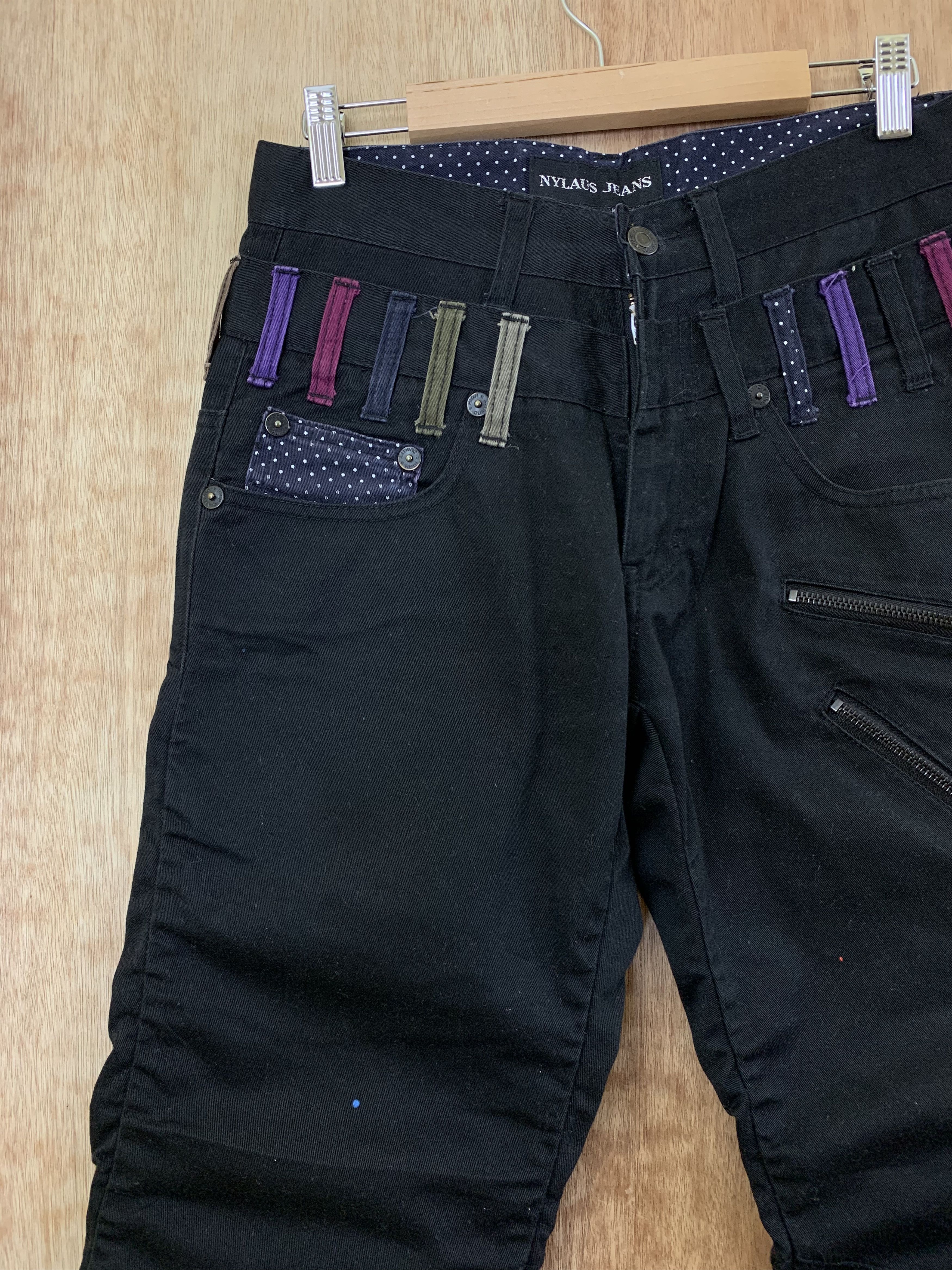 Japanese Brand Art Double Waist Pants Painted Vintage Japanese Branded Size US 27 - 5 Thumbnail