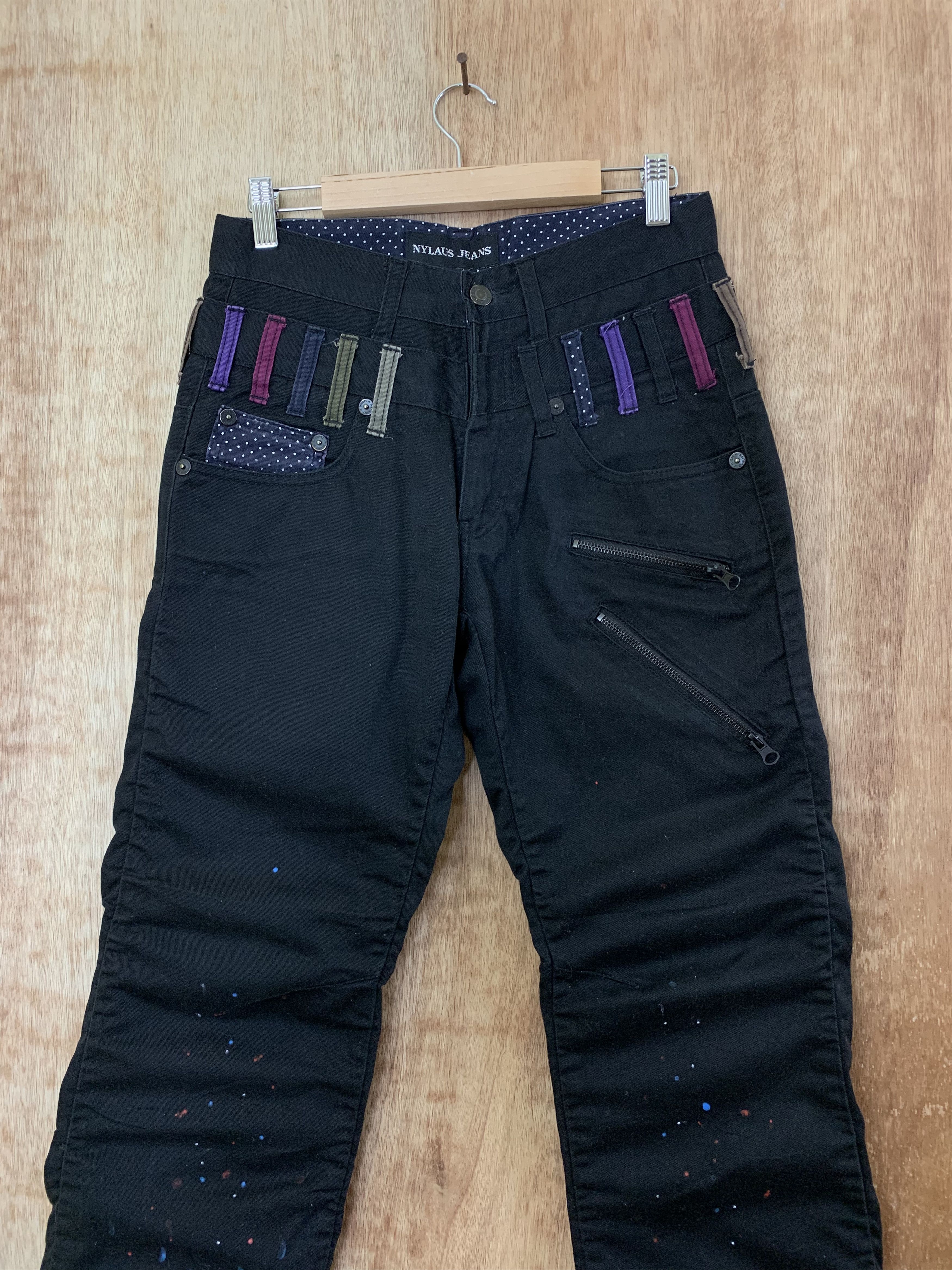 Japanese Brand Art Double Waist Pants Painted Vintage Japanese Branded Size US 27 - 3 Thumbnail