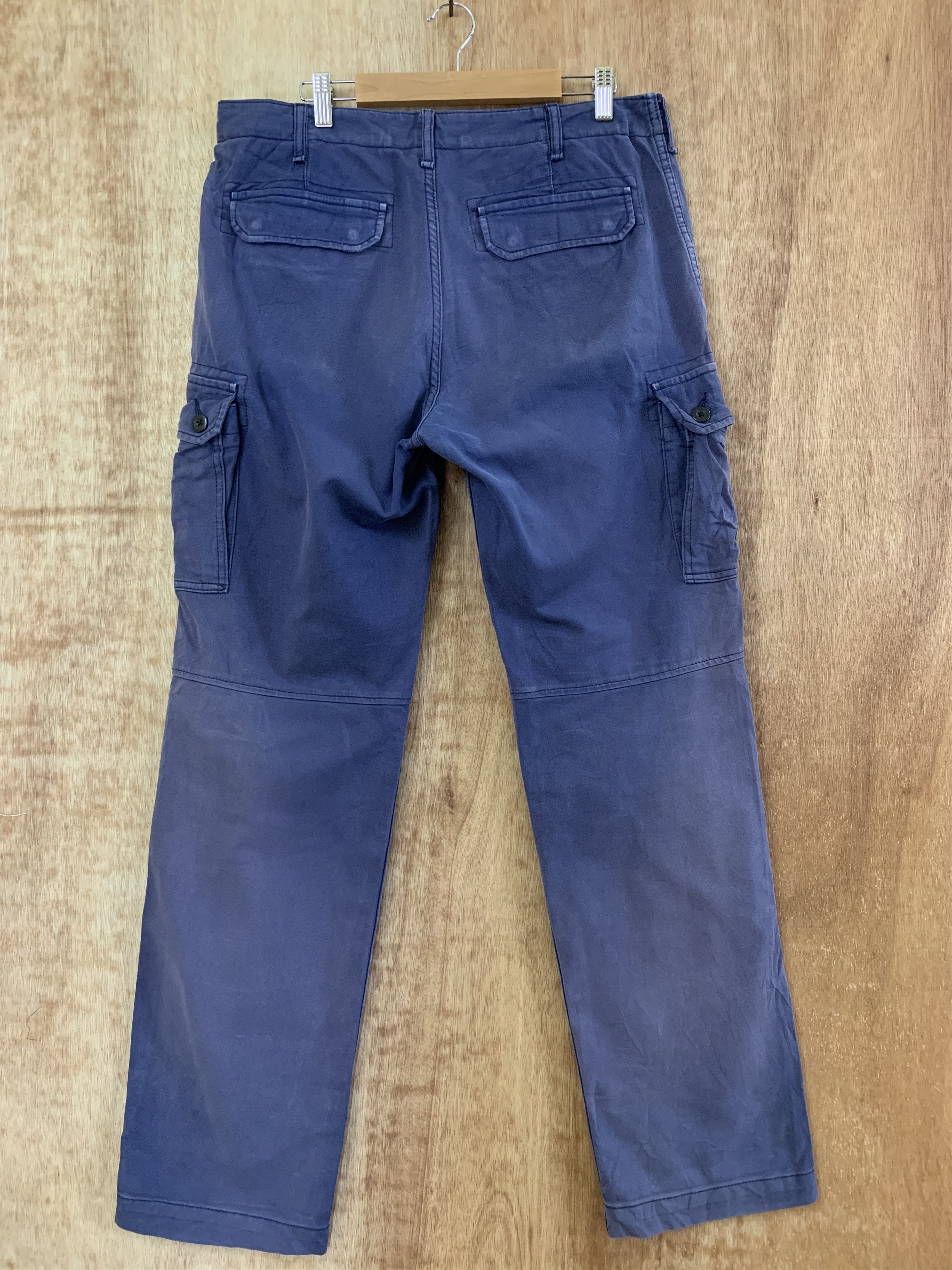 Japanese Brand Uniqlo Cargo Pants Multipocket Faded Japanese Branded Size US 33 - 4 Thumbnail