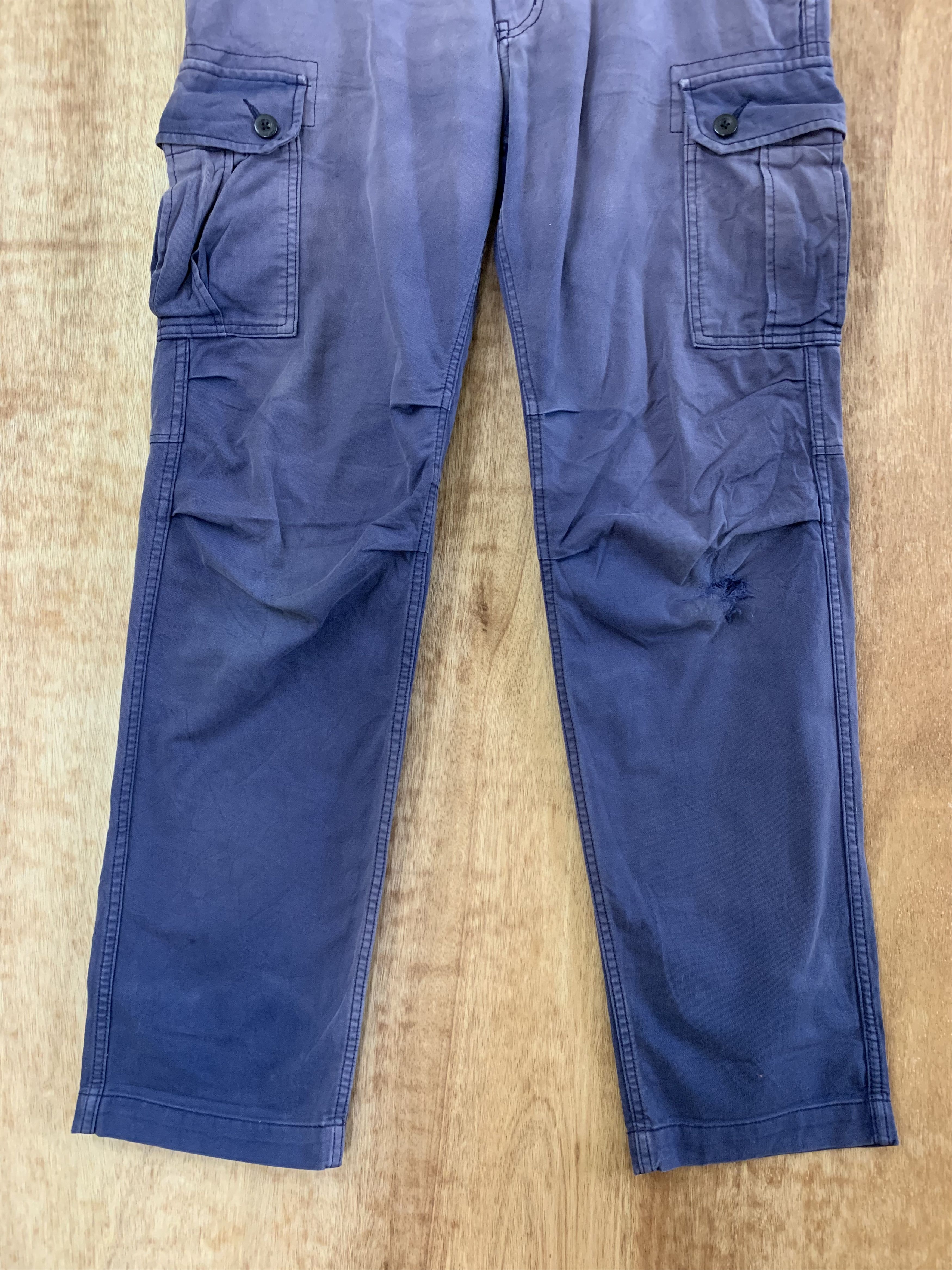 Japanese Brand Uniqlo Cargo Pants Multipocket Faded Japanese Branded Size US 33 - 3 Thumbnail