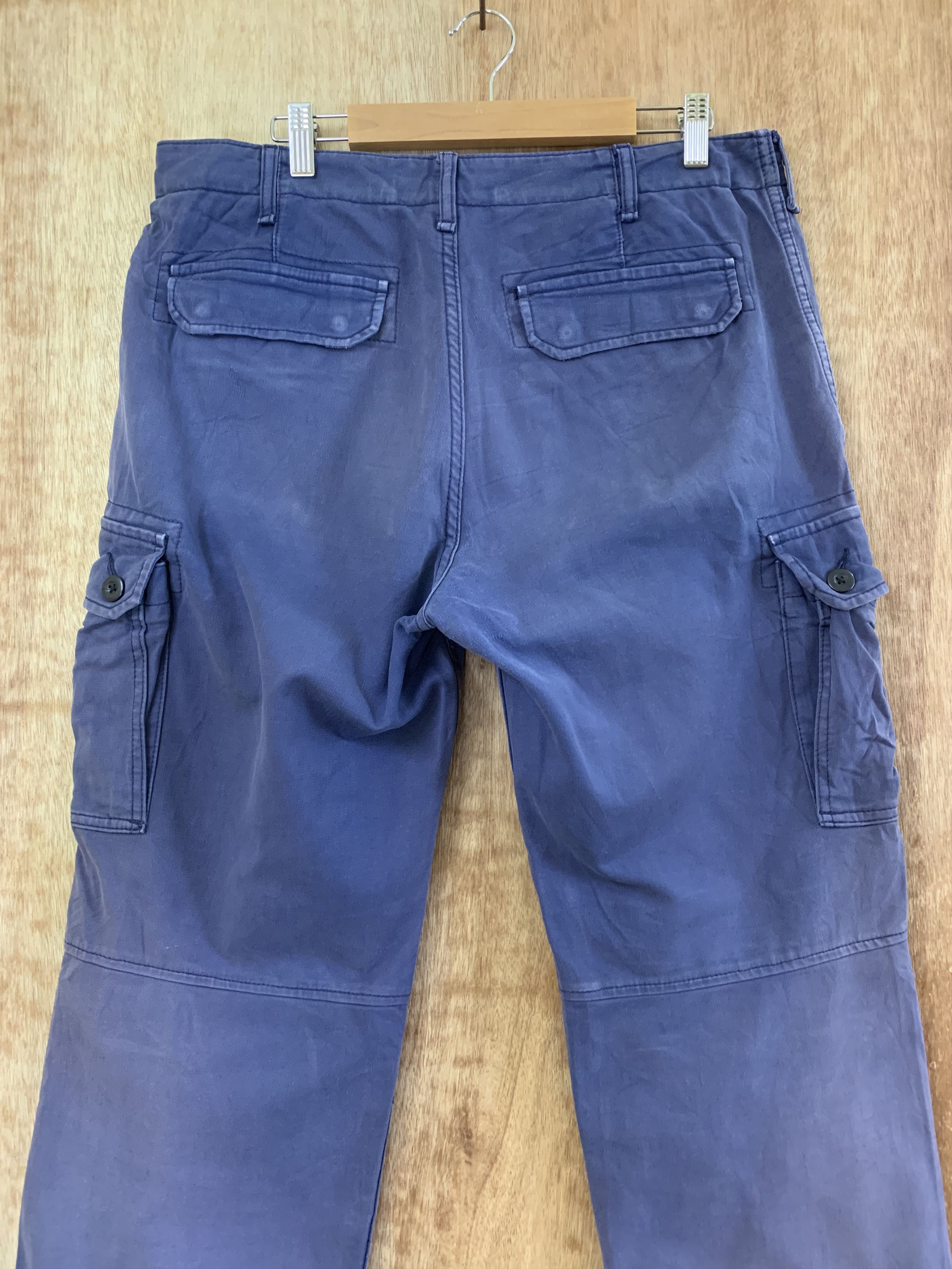 Japanese Brand Uniqlo Cargo Pants Multipocket Faded Japanese Branded Size US 33 - 10 Thumbnail
