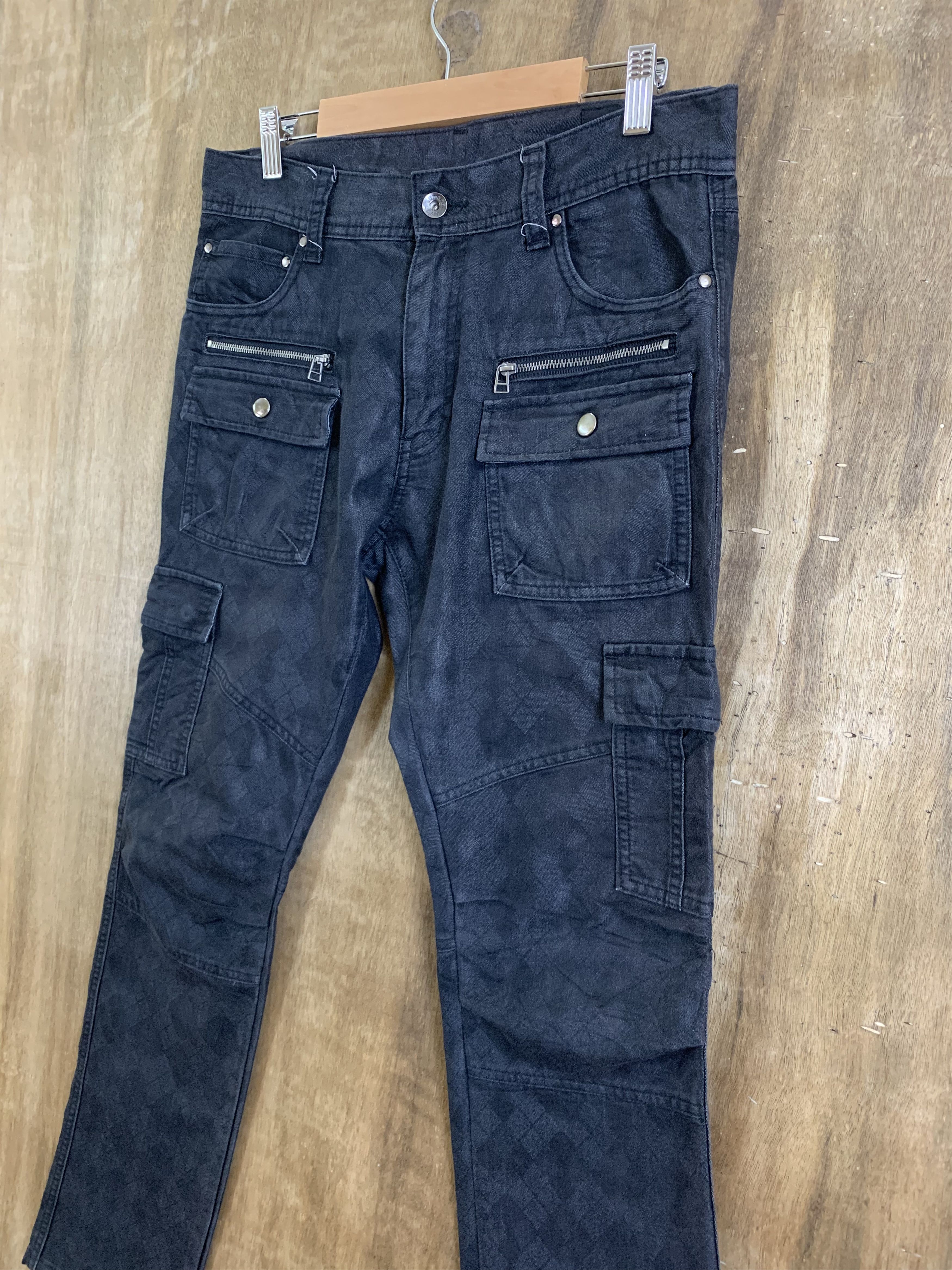 If Six Was Nine Cargo Pants Semantic Design Multipocket Streetwear Style Size US 31 - 10 Thumbnail