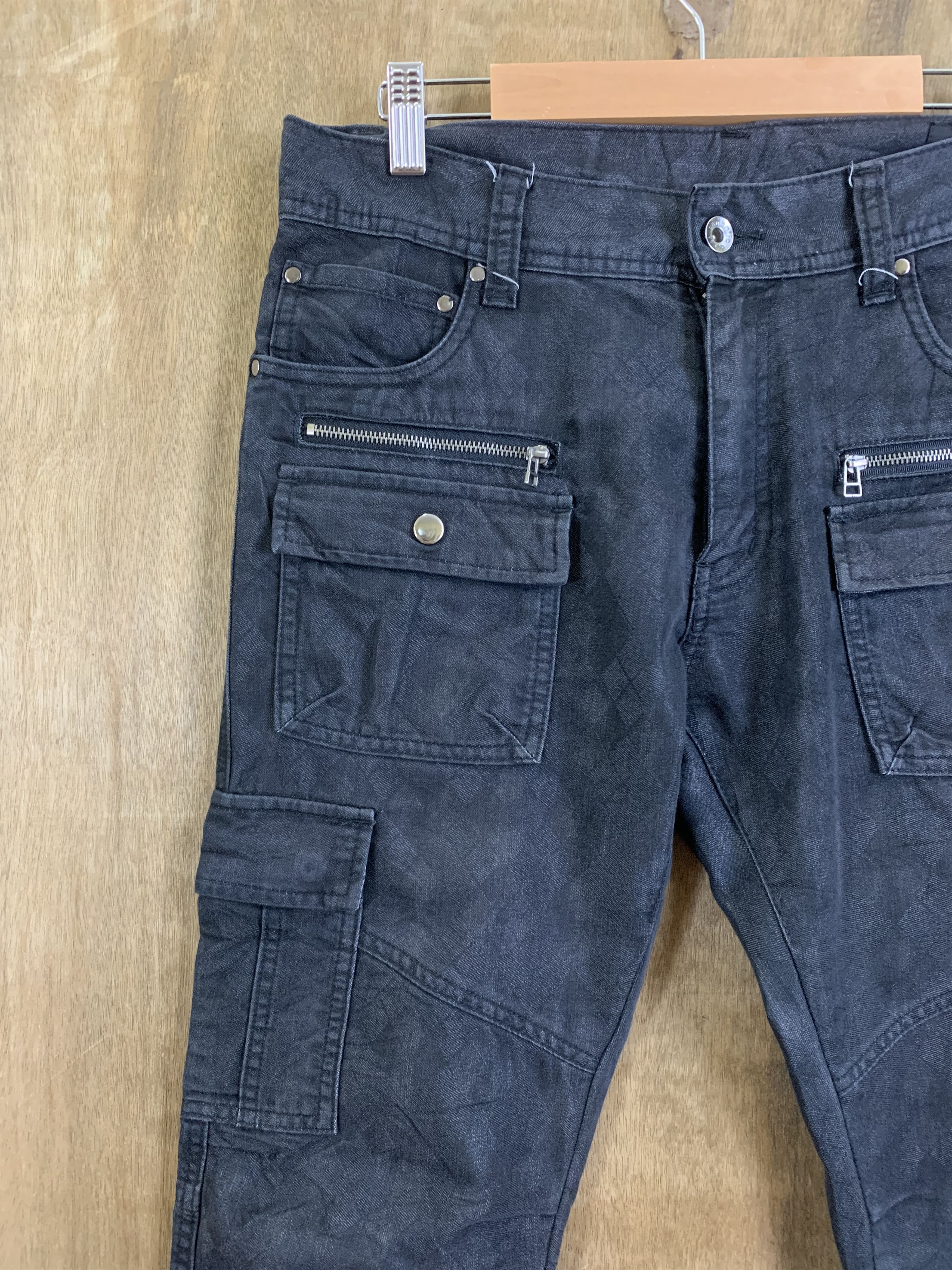 If Six Was Nine Cargo Pants Semantic Design Multipocket Streetwear Style Size US 31 - 5 Thumbnail