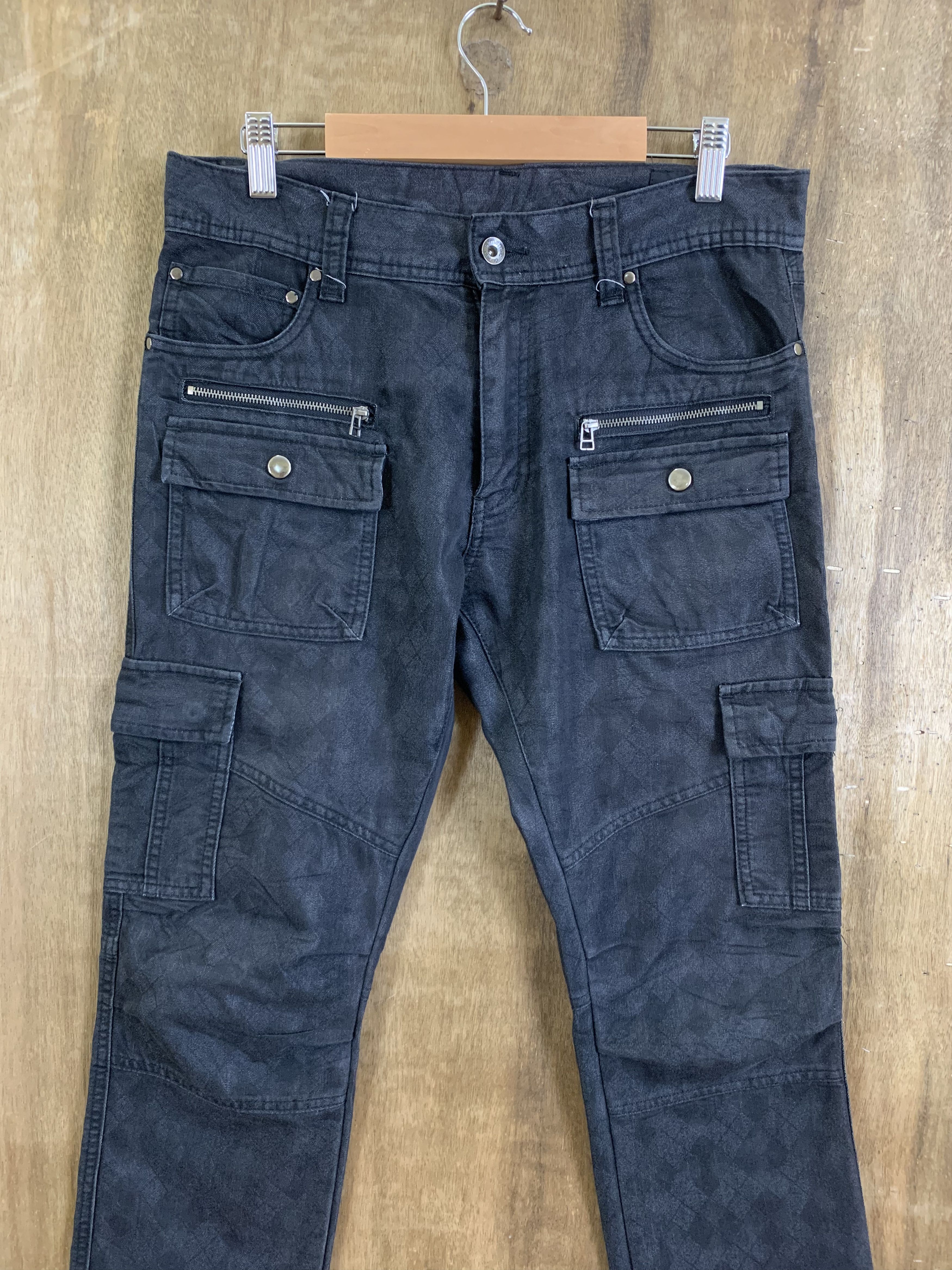 If Six Was Nine Cargo Pants Semantic Design Multipocket Streetwear Style Size US 31 - 3 Thumbnail
