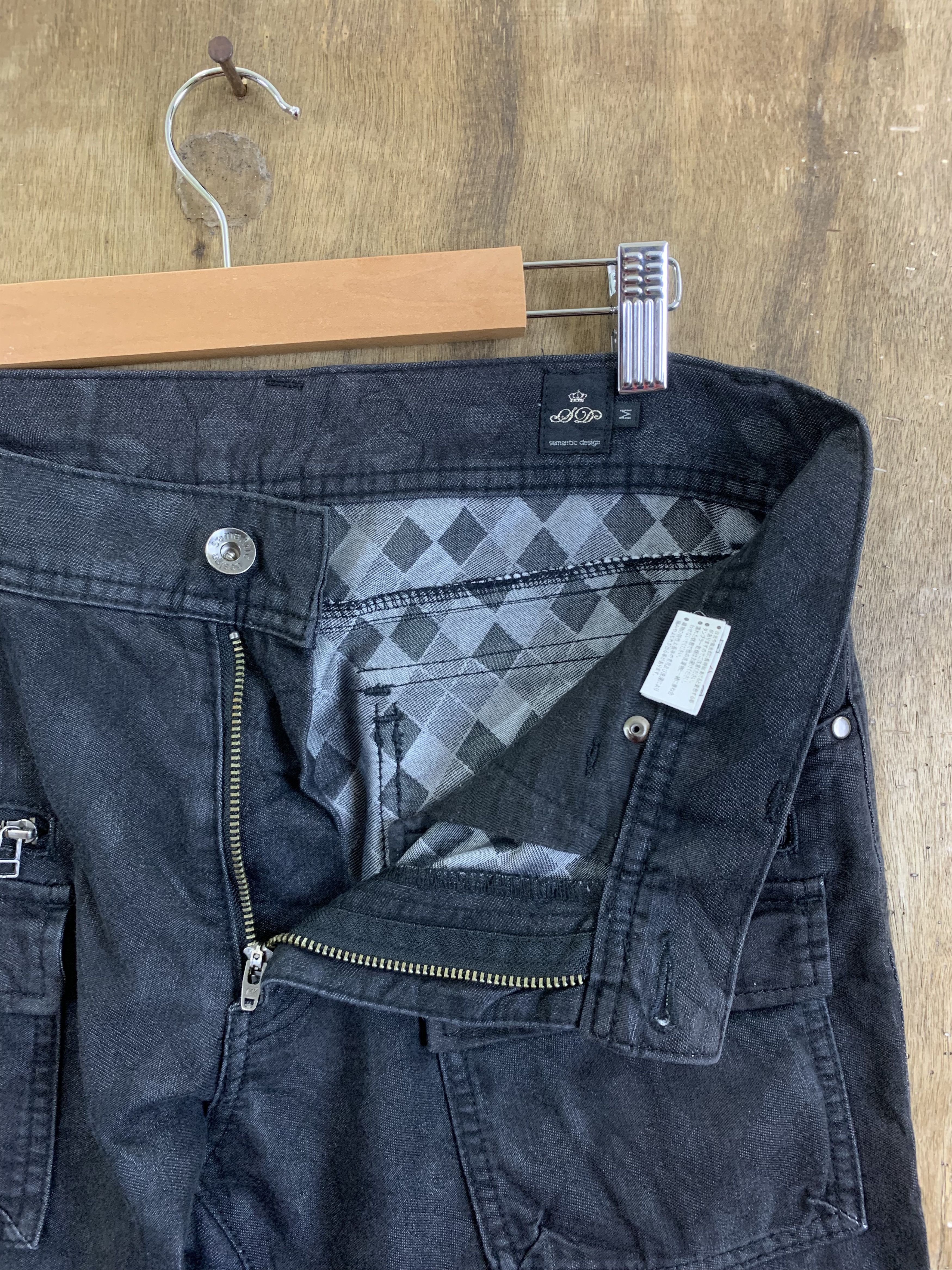 If Six Was Nine Cargo Pants Semantic Design Multipocket Streetwear Style Size US 31 - 11 Thumbnail