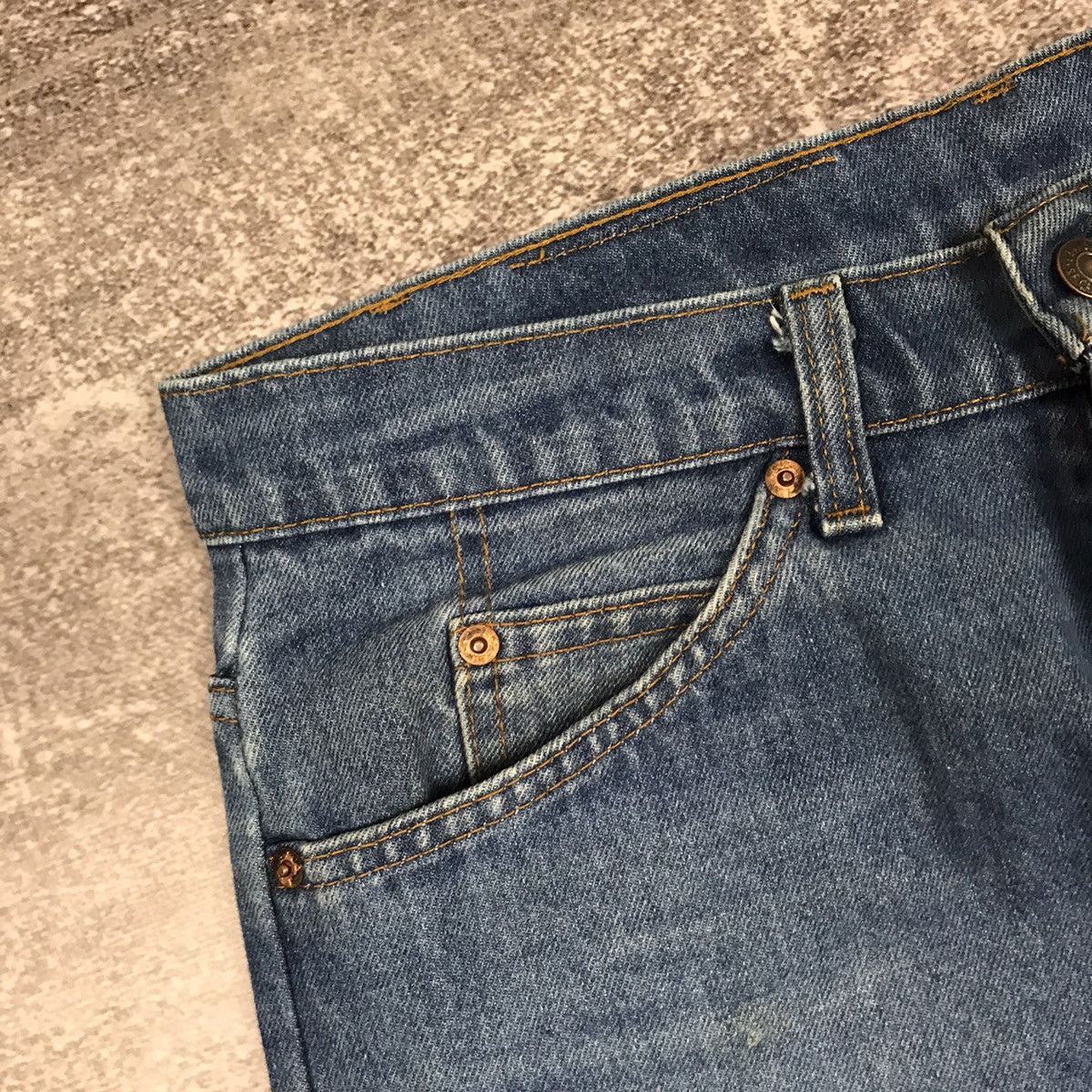 Levi's Vintage 80’s Levi’s Old Blue Orange Tab Work Pants Size US 34 / EU 50 - 15 Thumbnail
