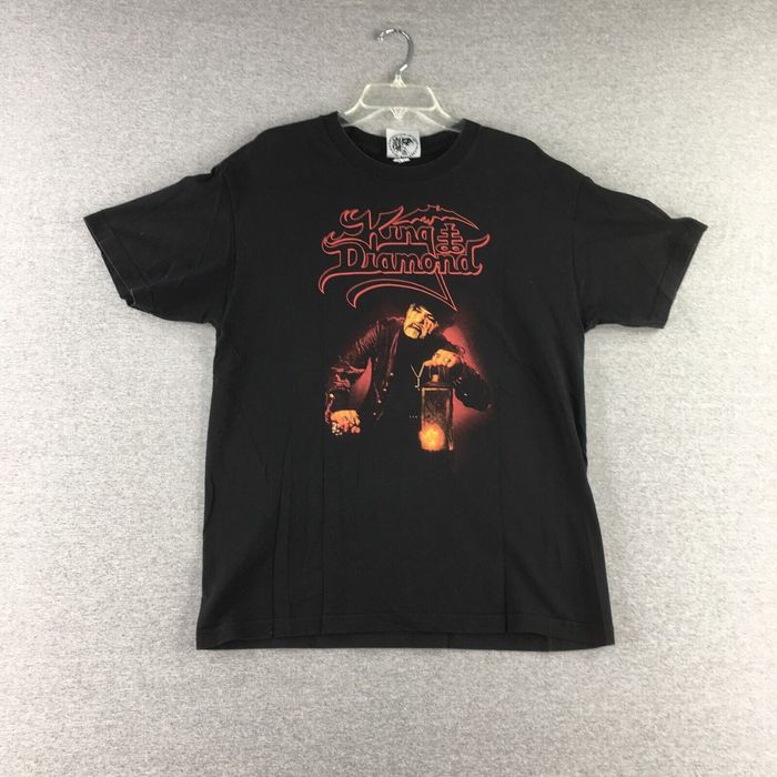 Vintage Vintage King Diamond Shirt Mens Large 100% Pure Evil Black ...