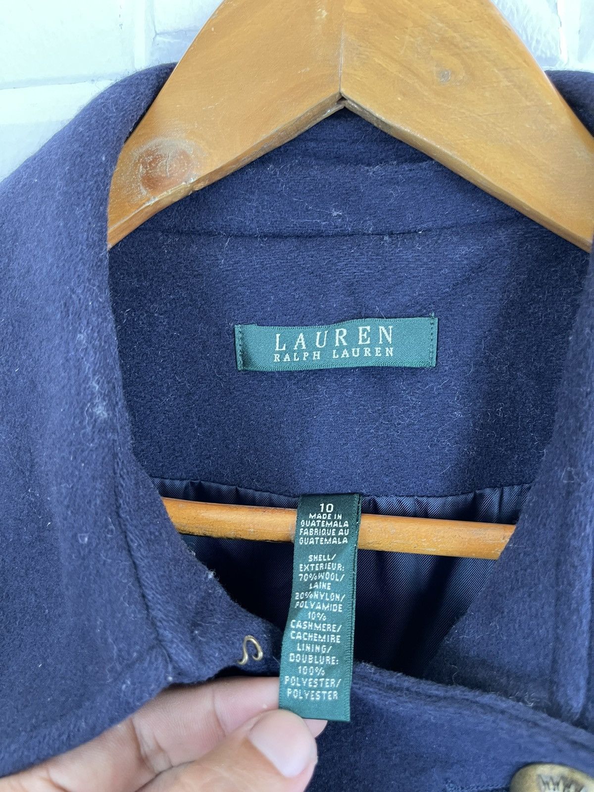 Lauren Ralph Lauren × Ralph Lauren VINTAGE Ralph Lauren Trench Coat Wool METAL BUTTON Size US M / EU 48-50 / 2 - 5 Thumbnail