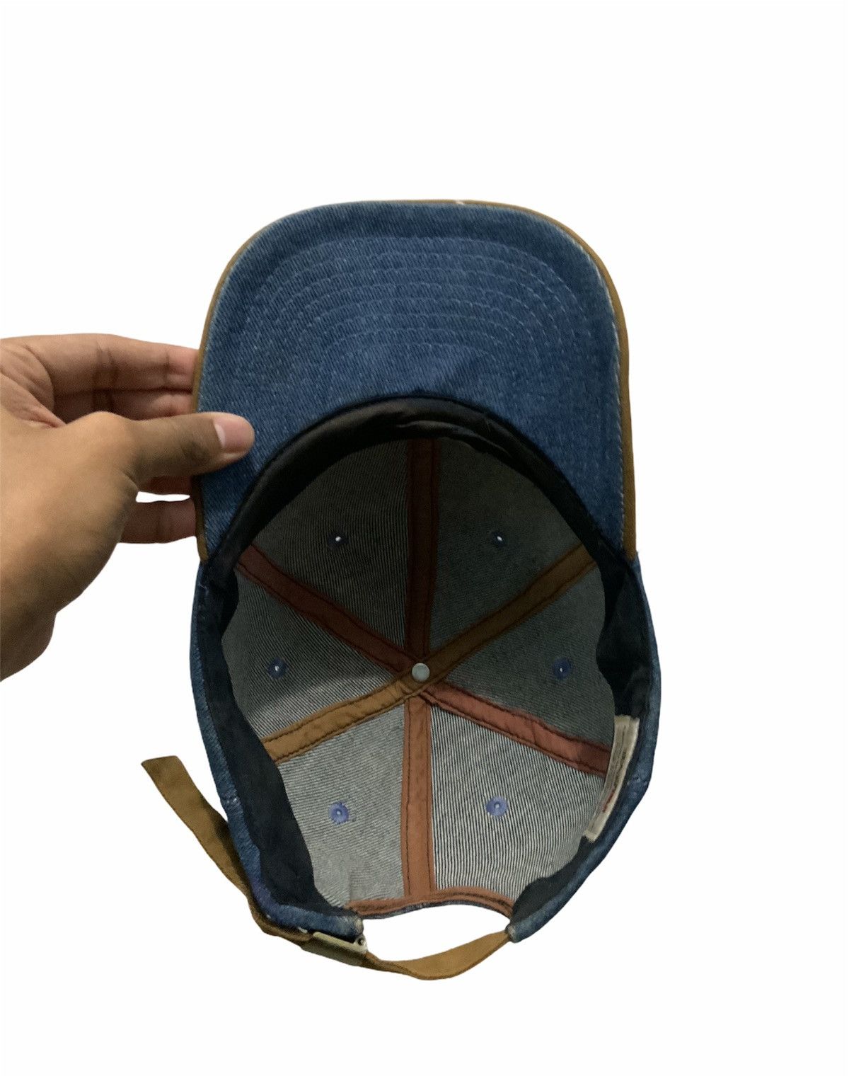Jean Denim Jeans Blue Plain Hat Size ONE SIZE - 8 Thumbnail