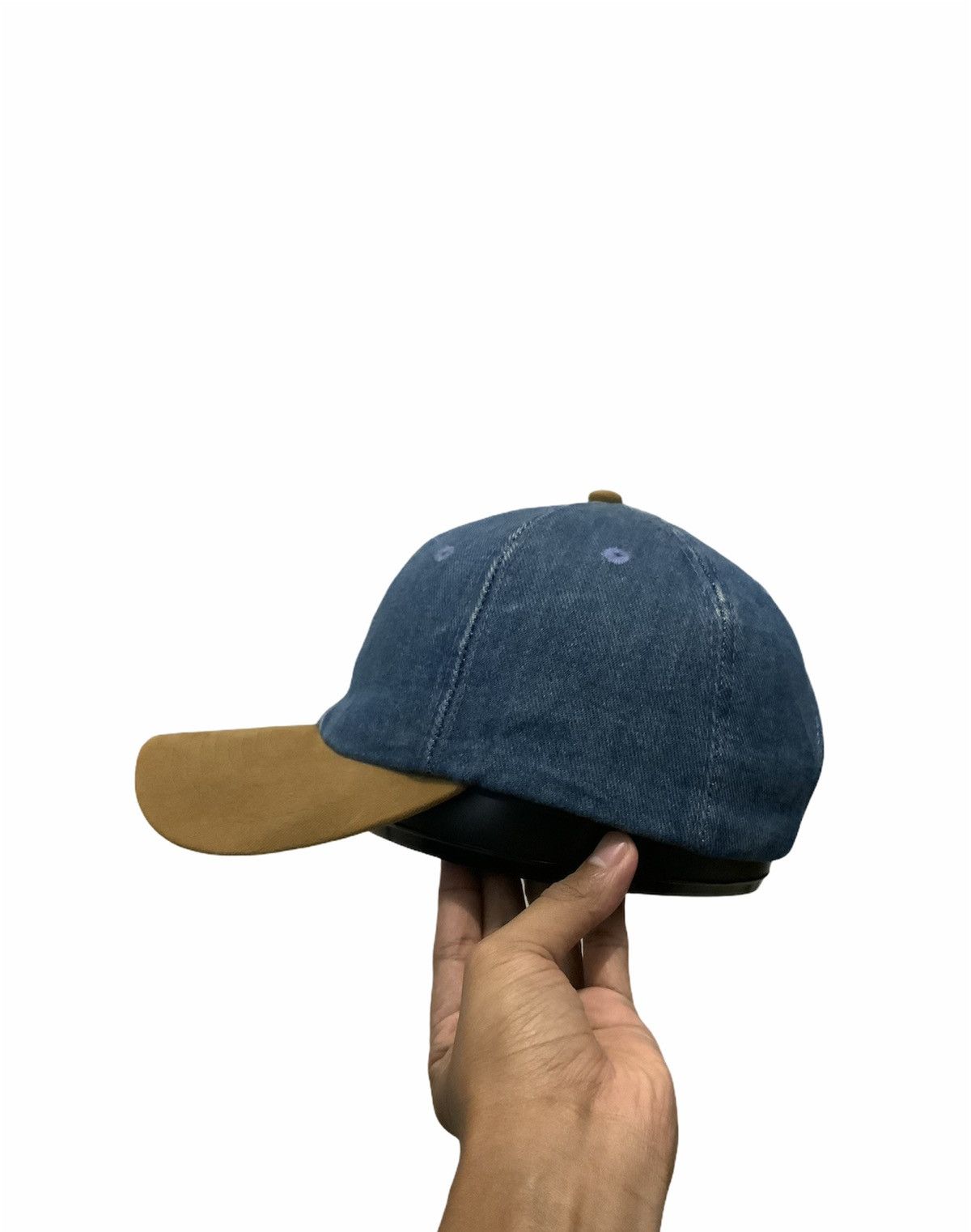 Jean Denim Jeans Blue Plain Hat Size ONE SIZE - 5 Thumbnail
